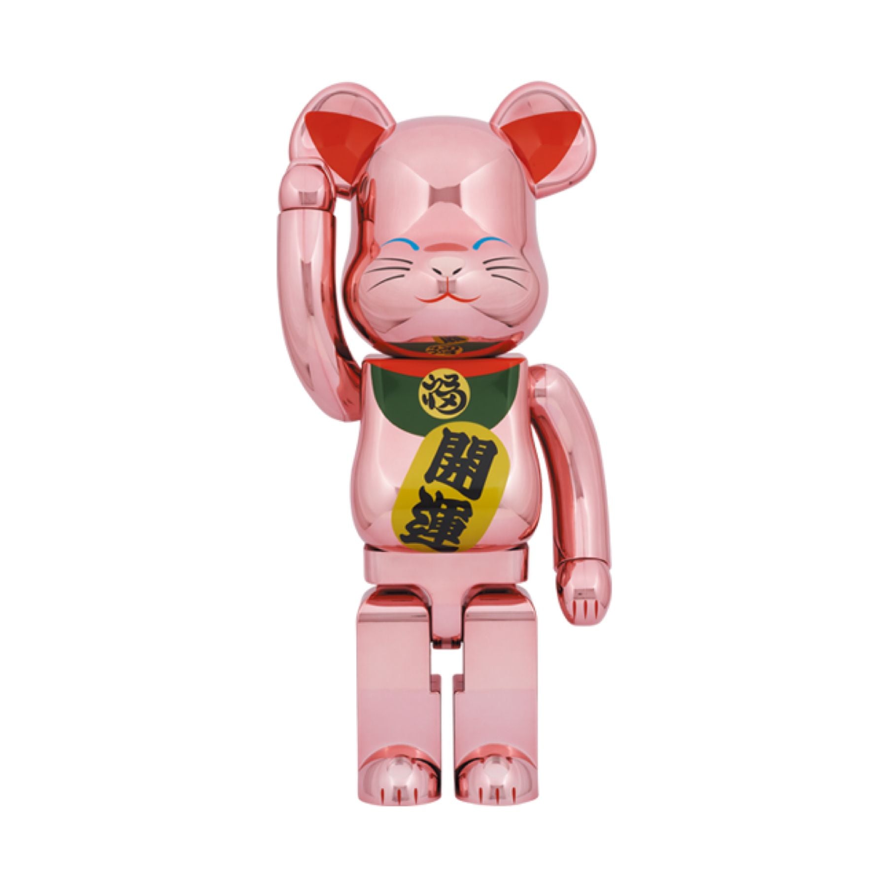 1000% Be@rbrick 招き猫 開運 桃金メッキ