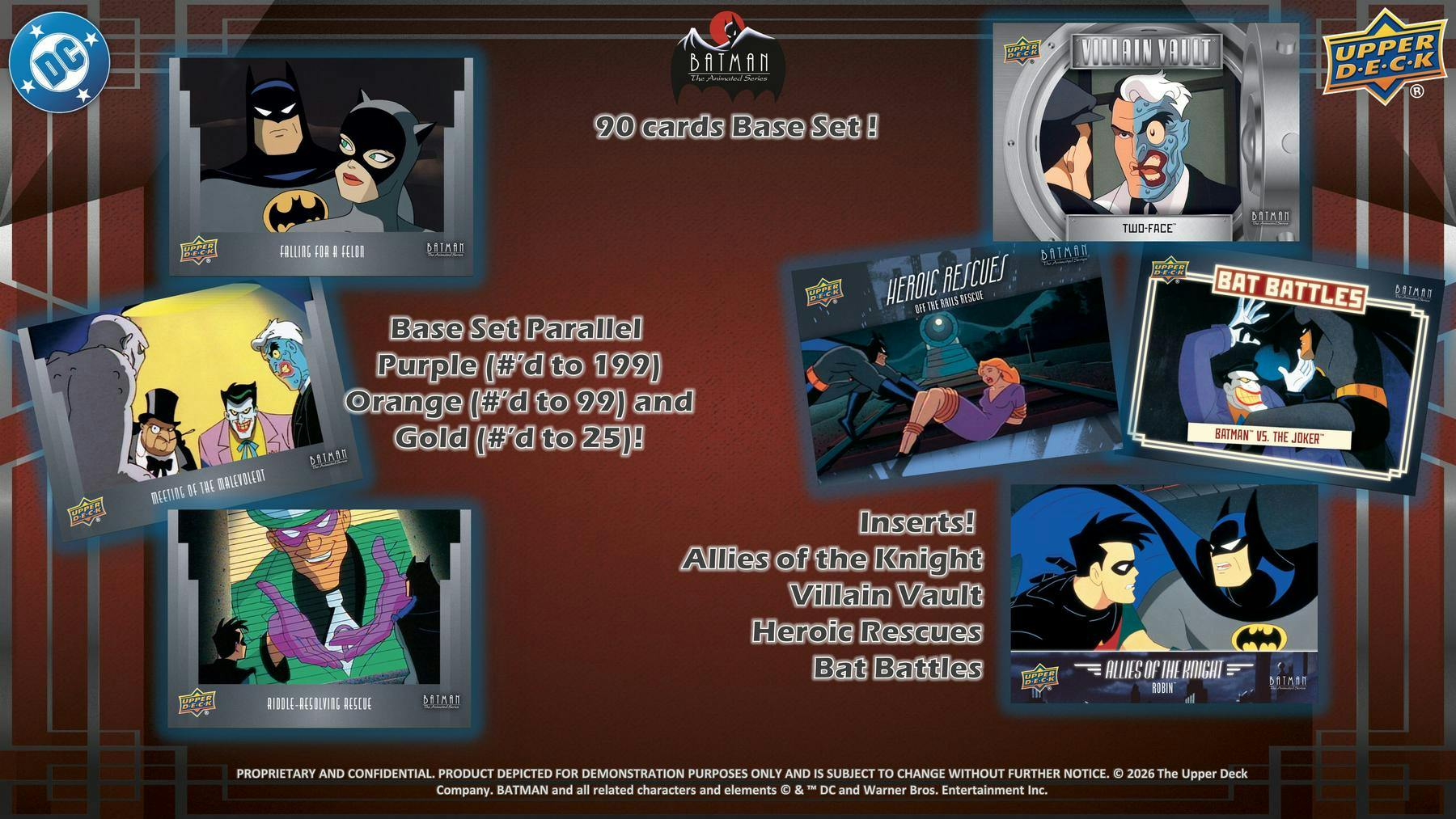 2025 Upper Deck Batman The Animated Series Hobby Box