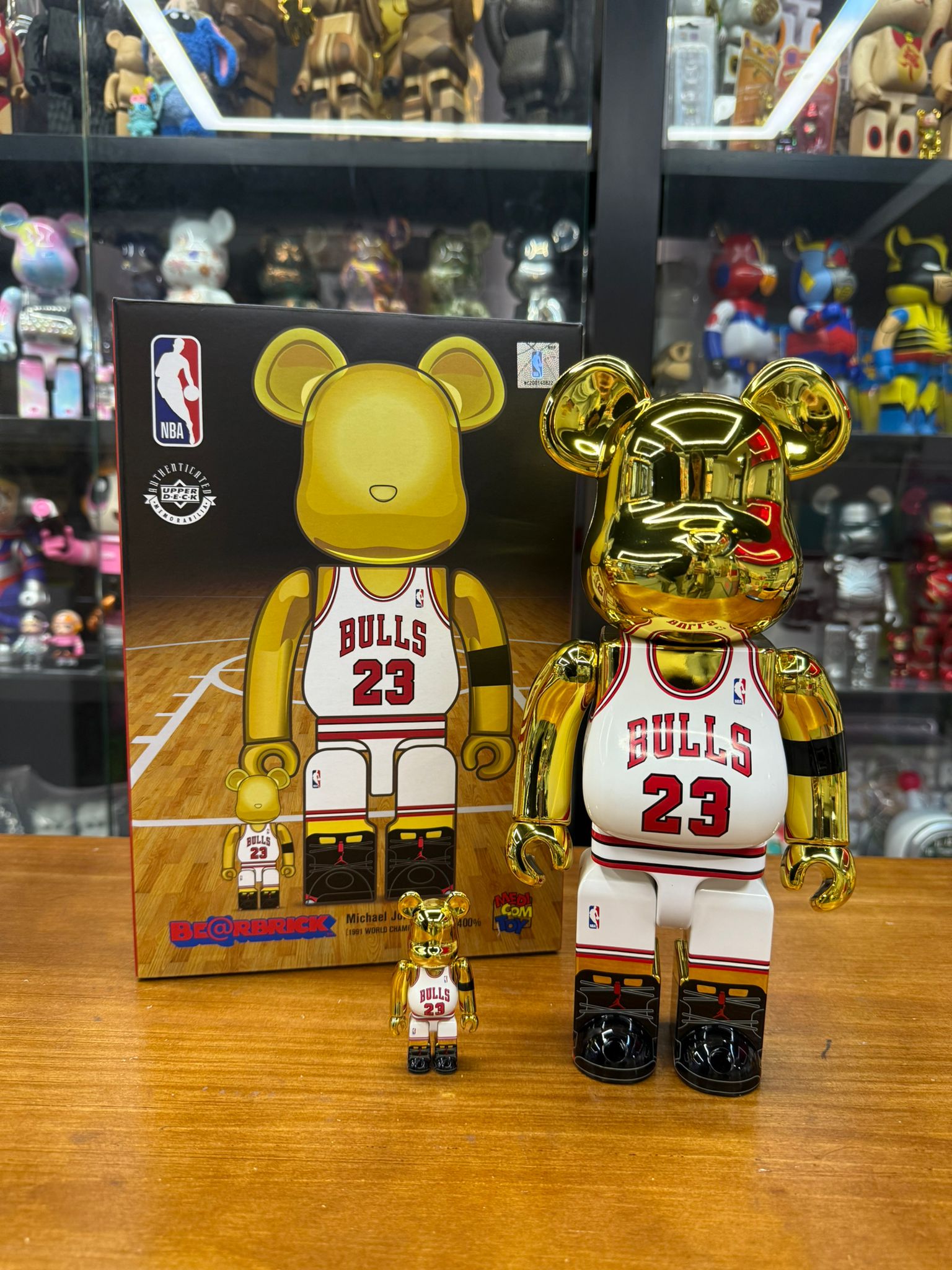 100% & 400% BE@RBRICK Michael Jordan 1991 WORLD CHAMPION