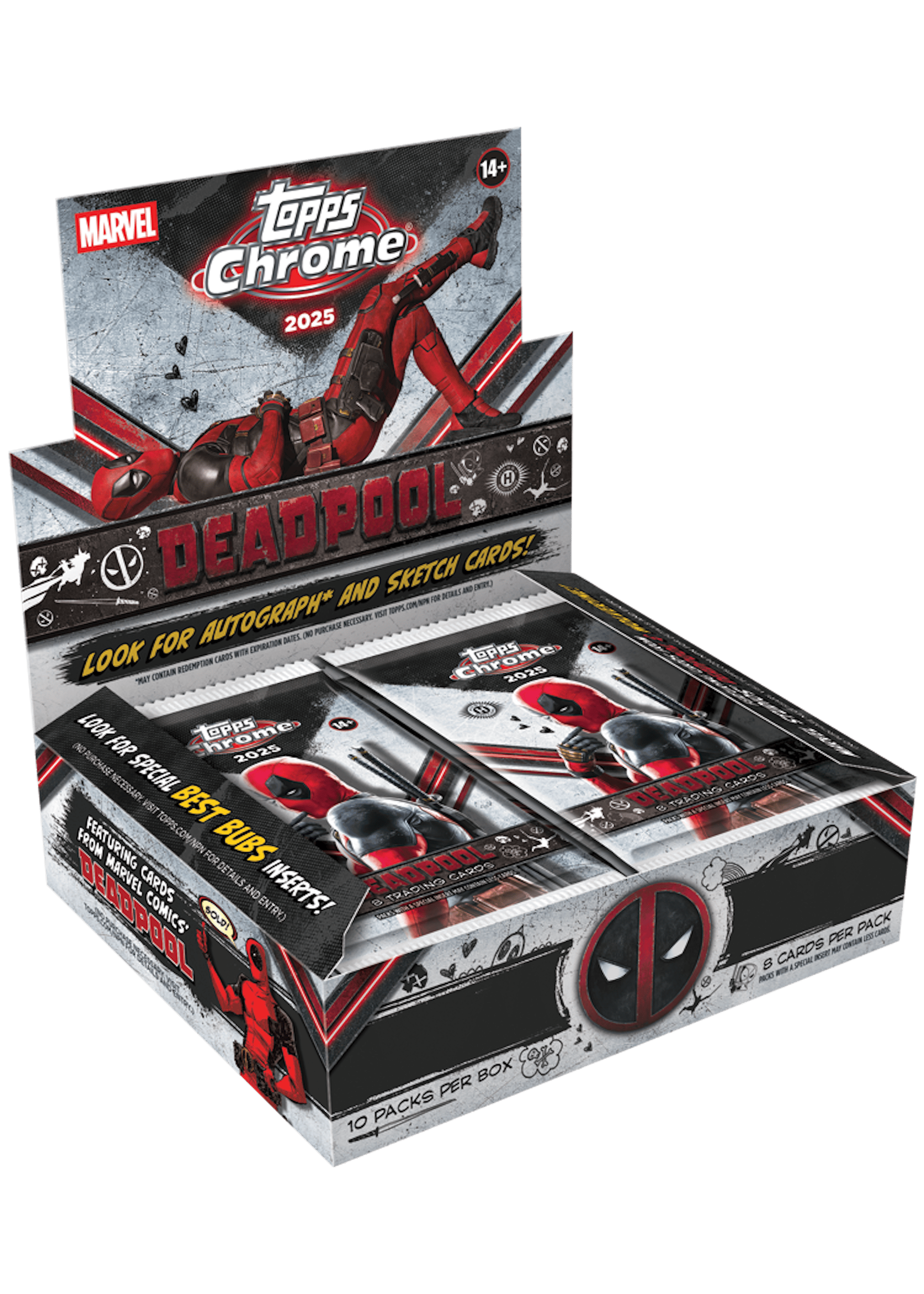 2025 Topps Chrome® Deadpool - Hobby Box
