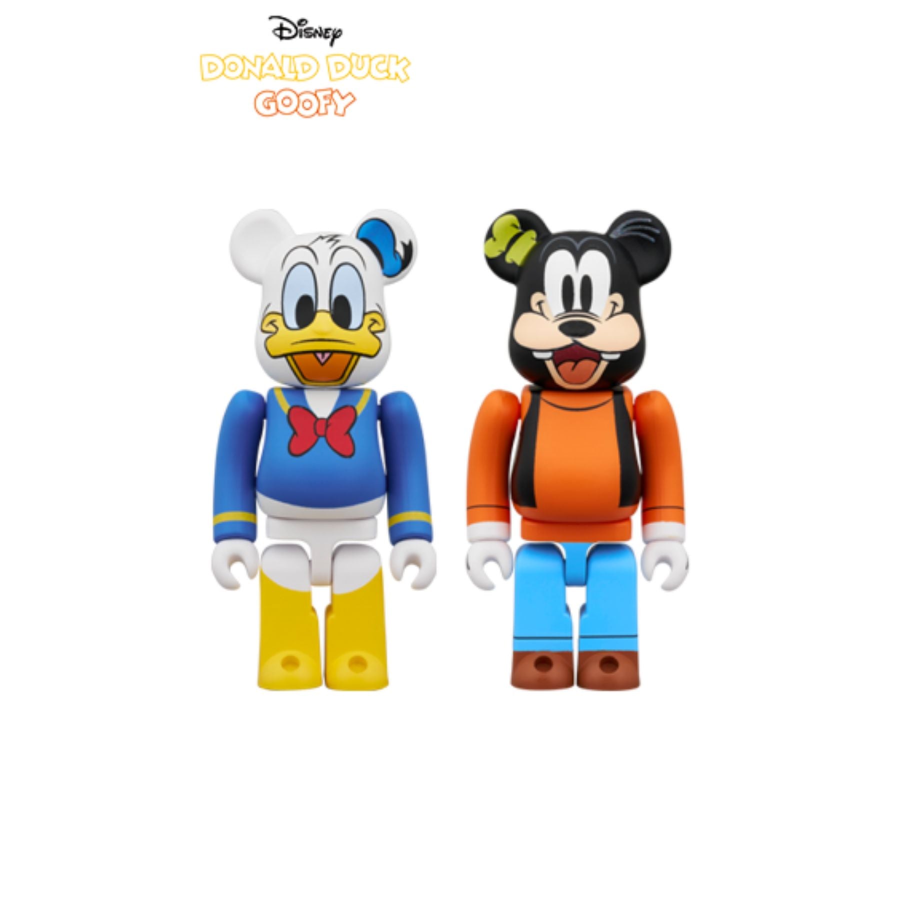 100% BE@RBRICK DONALD DUCK & GOOFY 2PCS SET