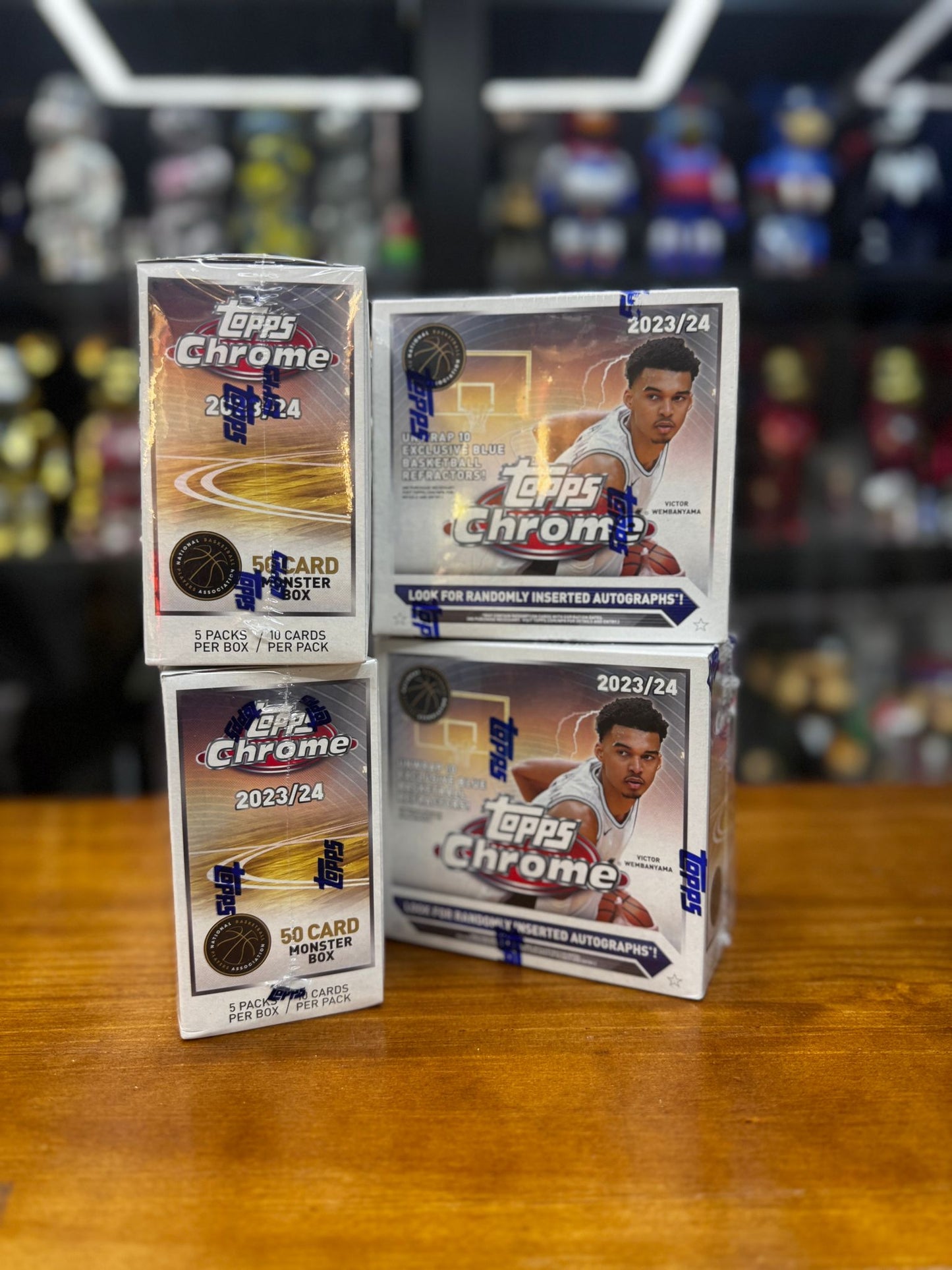 2023/24 Topps Chrome Basketball Monster Box (50 Cards)