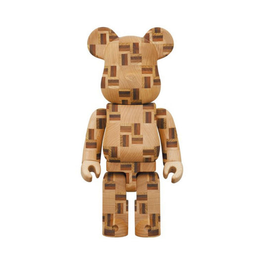 400% BE@RBRICK カリモク 寄木 CHESS 