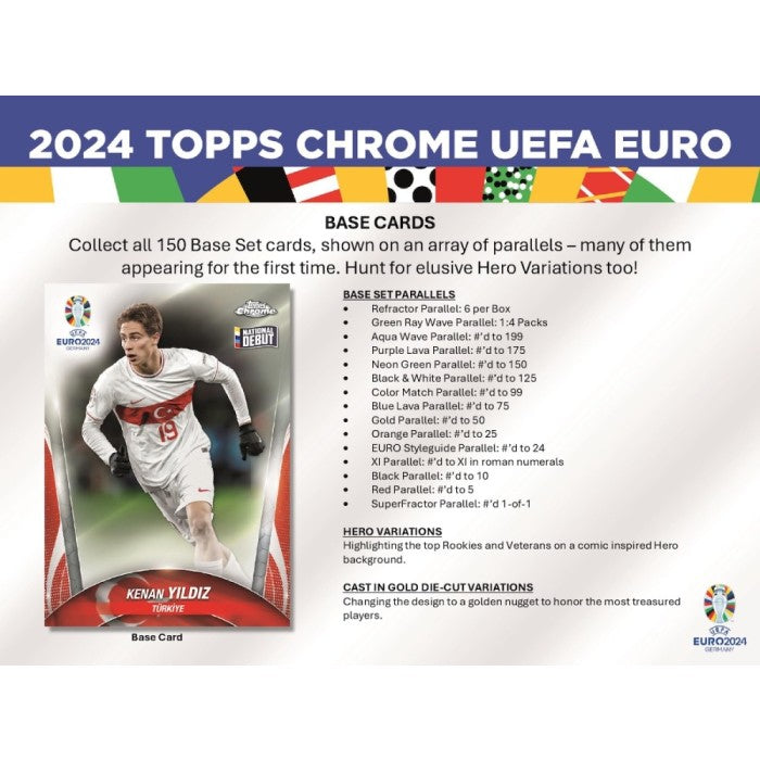 2024 Topps Chrome® UEFA EURO - Hobby Box