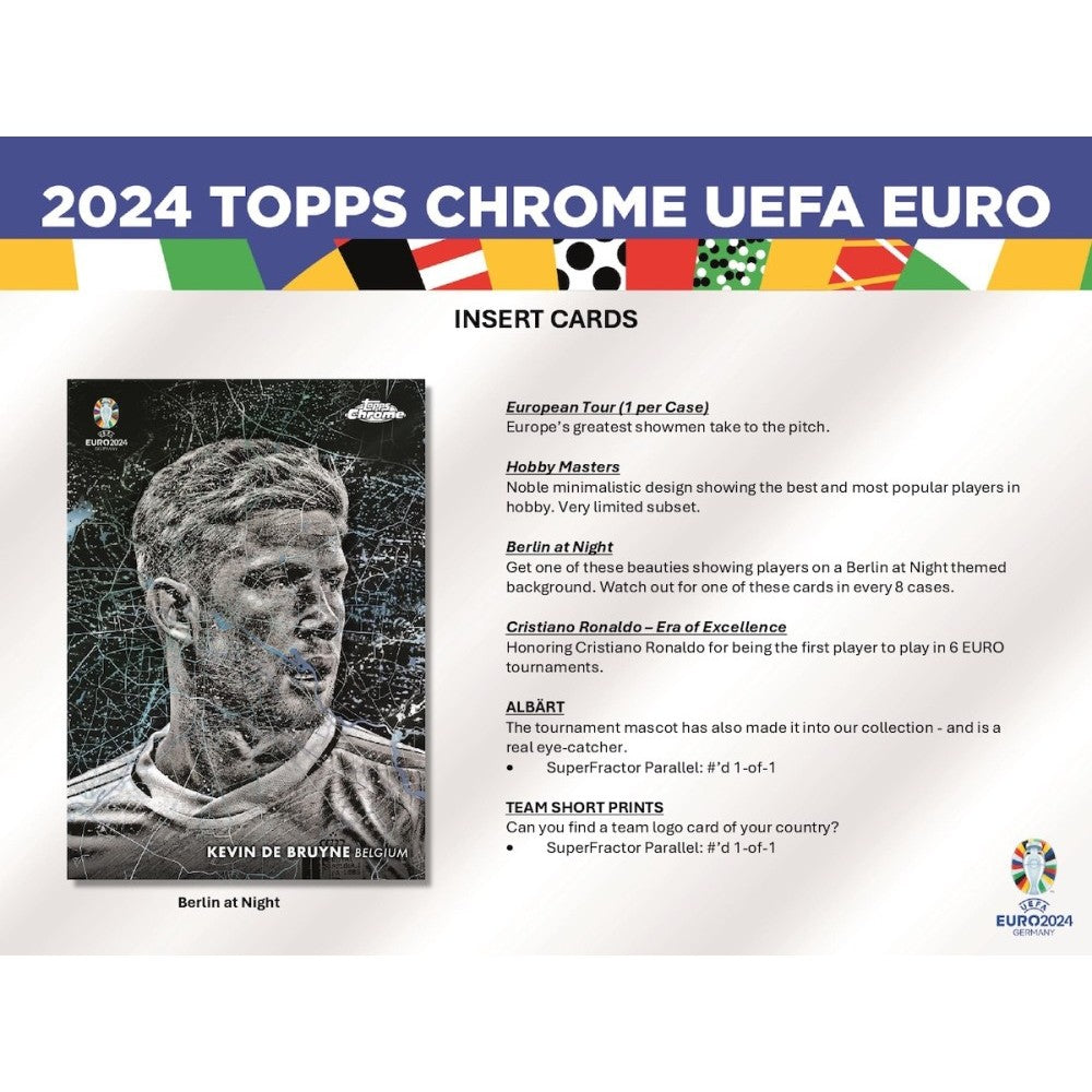 2024 Topps Chrome® UEFA EURO - Hobby Box