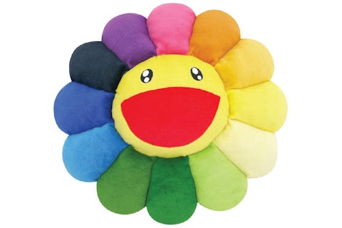 100cm Flower Cushion Rainbow