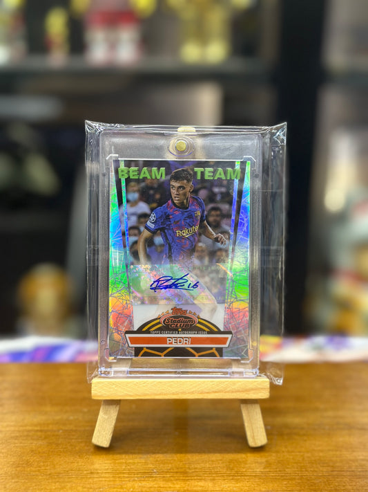 Topps Stadium Club  BEAM TEAM Autograph PEDRI M· FC BARCELONA 2021/22 UEFA 113/199