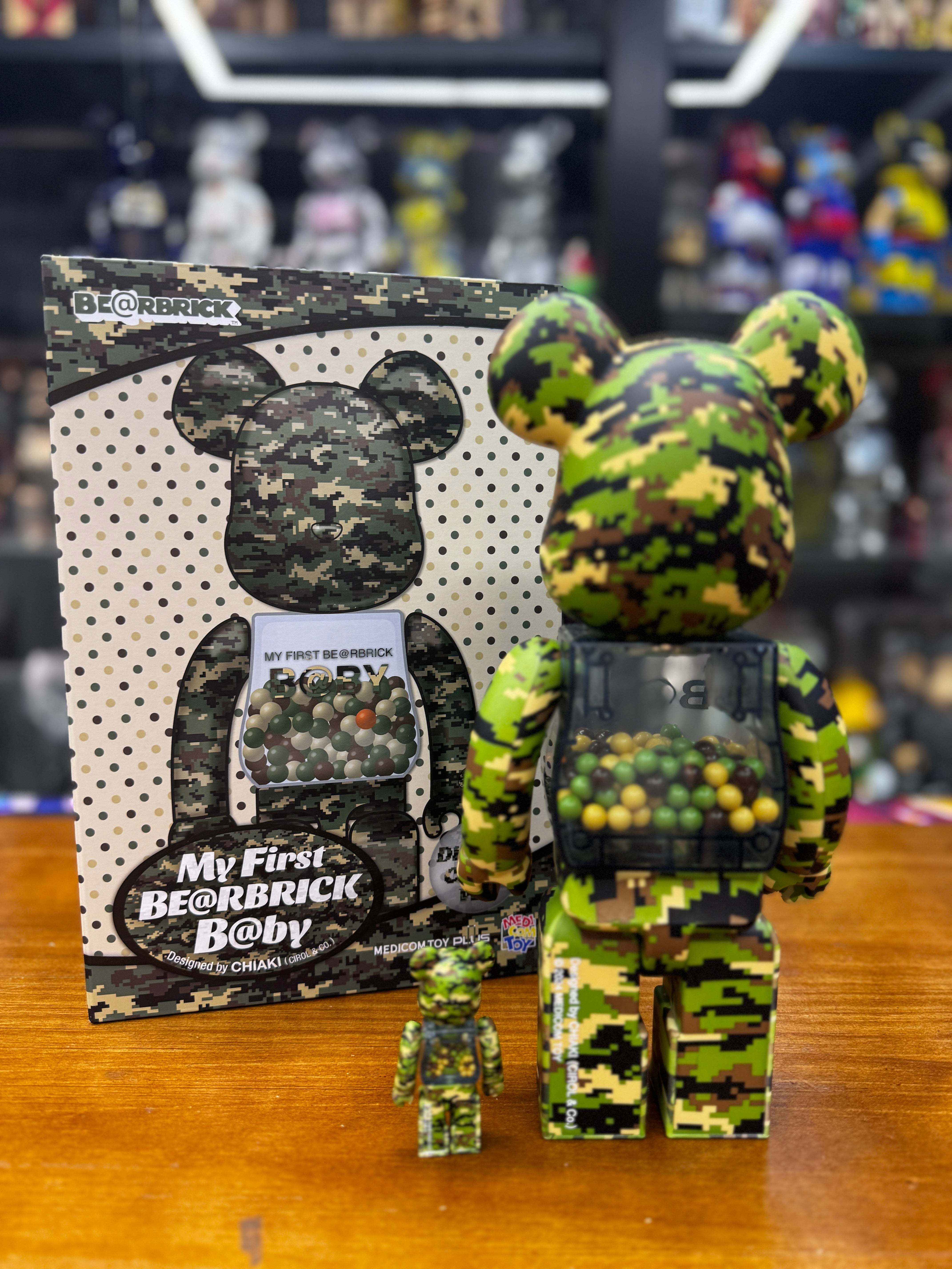 100％ & 400％ MY FIRST BE@RBRICK B@BY DIGITAL CAMO Ver.