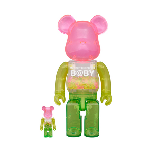 100％ & 400％ MY FIRST BE@RBRICK B@BY 1st Color Clear Ver.