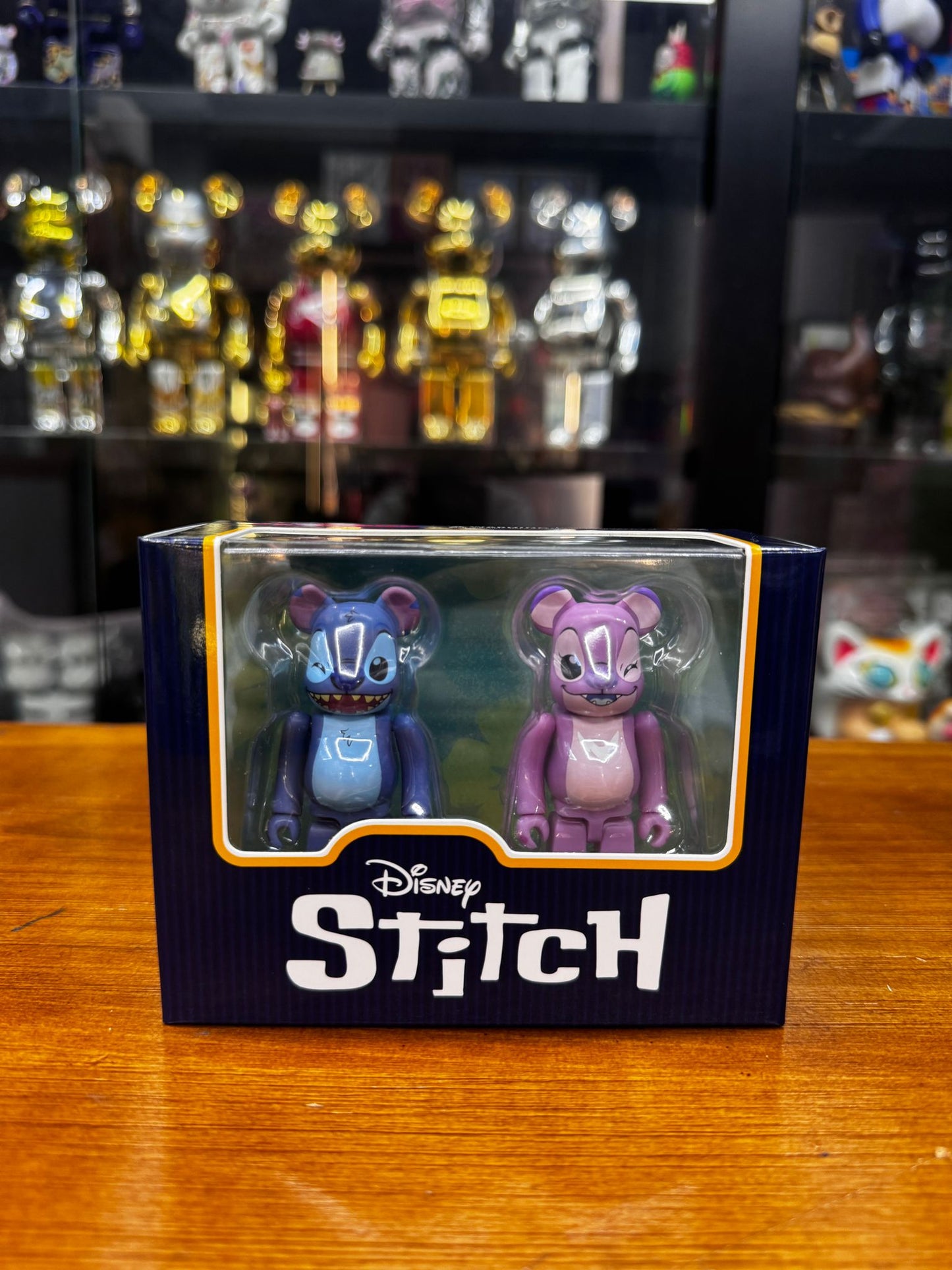 100% BE@RBRICK STITCH & ANGEL "LILO & STITCH: THE SERIES" Set of 2 pcs