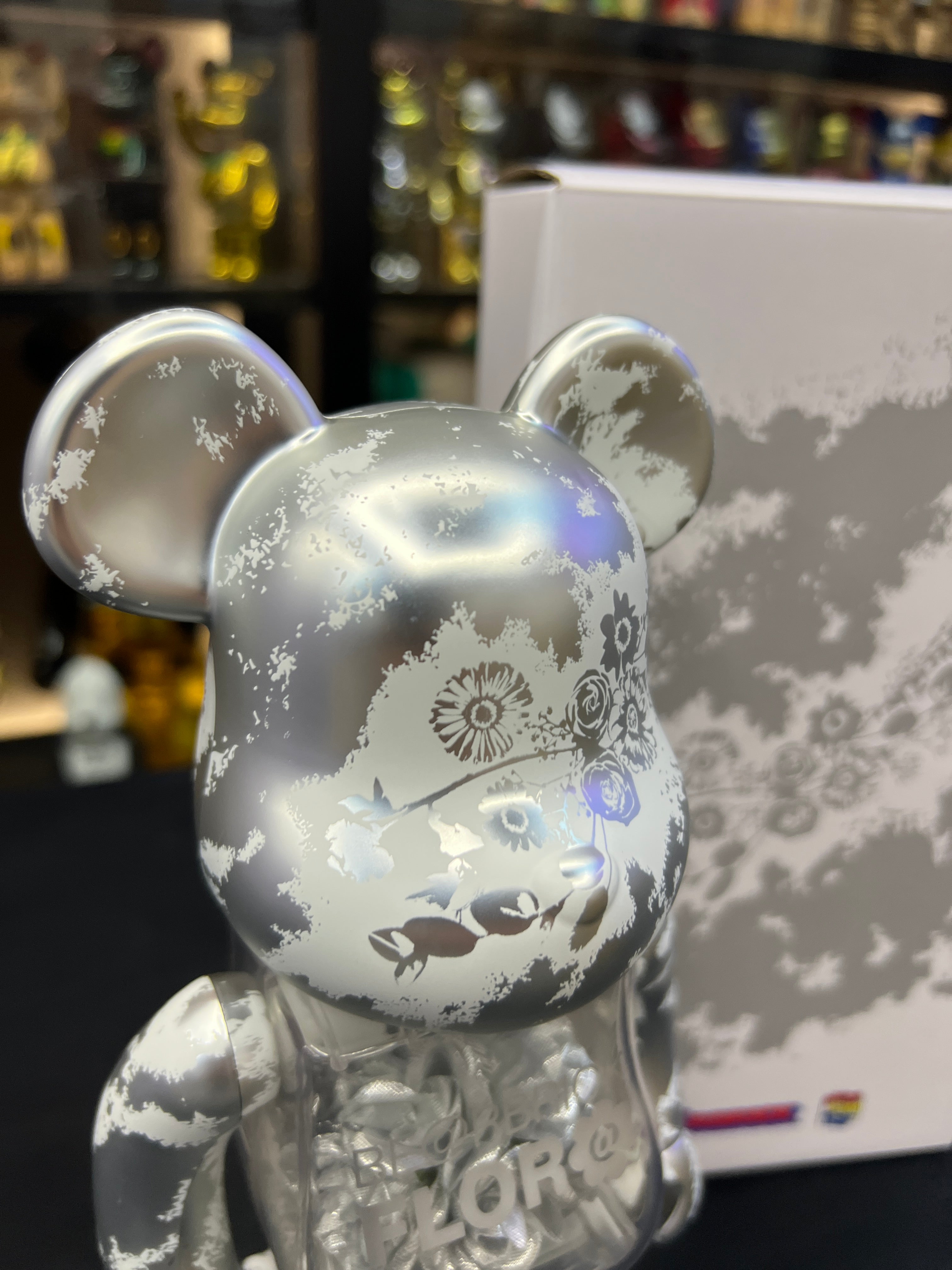 メディコムトイ MEDICOM TOY BE@RBRICK FLOR@ SILVER 400