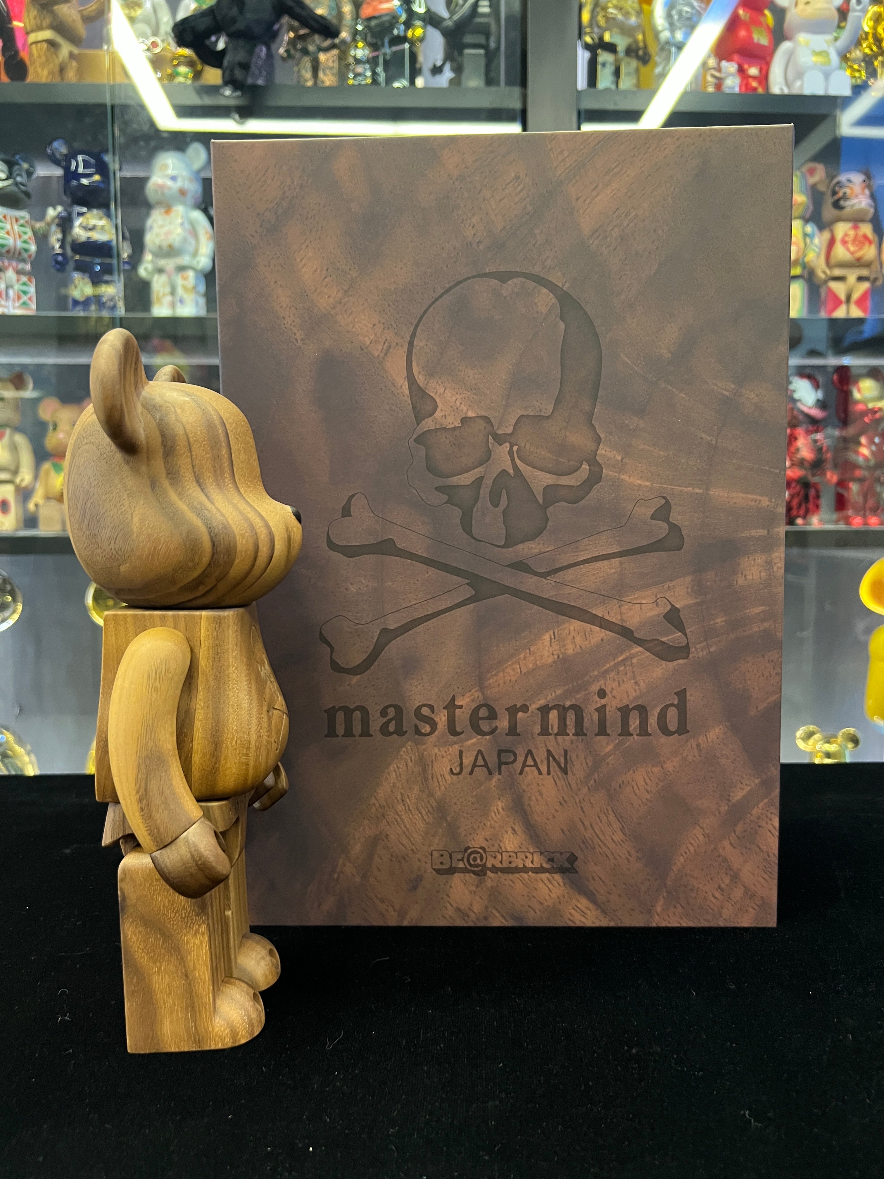 400% Be@rbrick Karmoku Mastermind Japan Walnut Moku