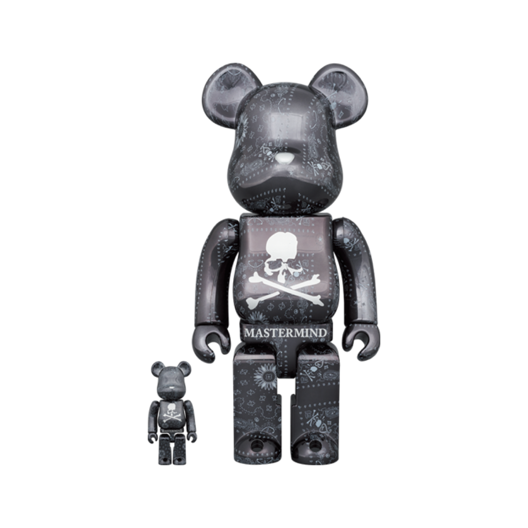 100% & 400% Be@rbrick Mastermind World "Bandana" Black