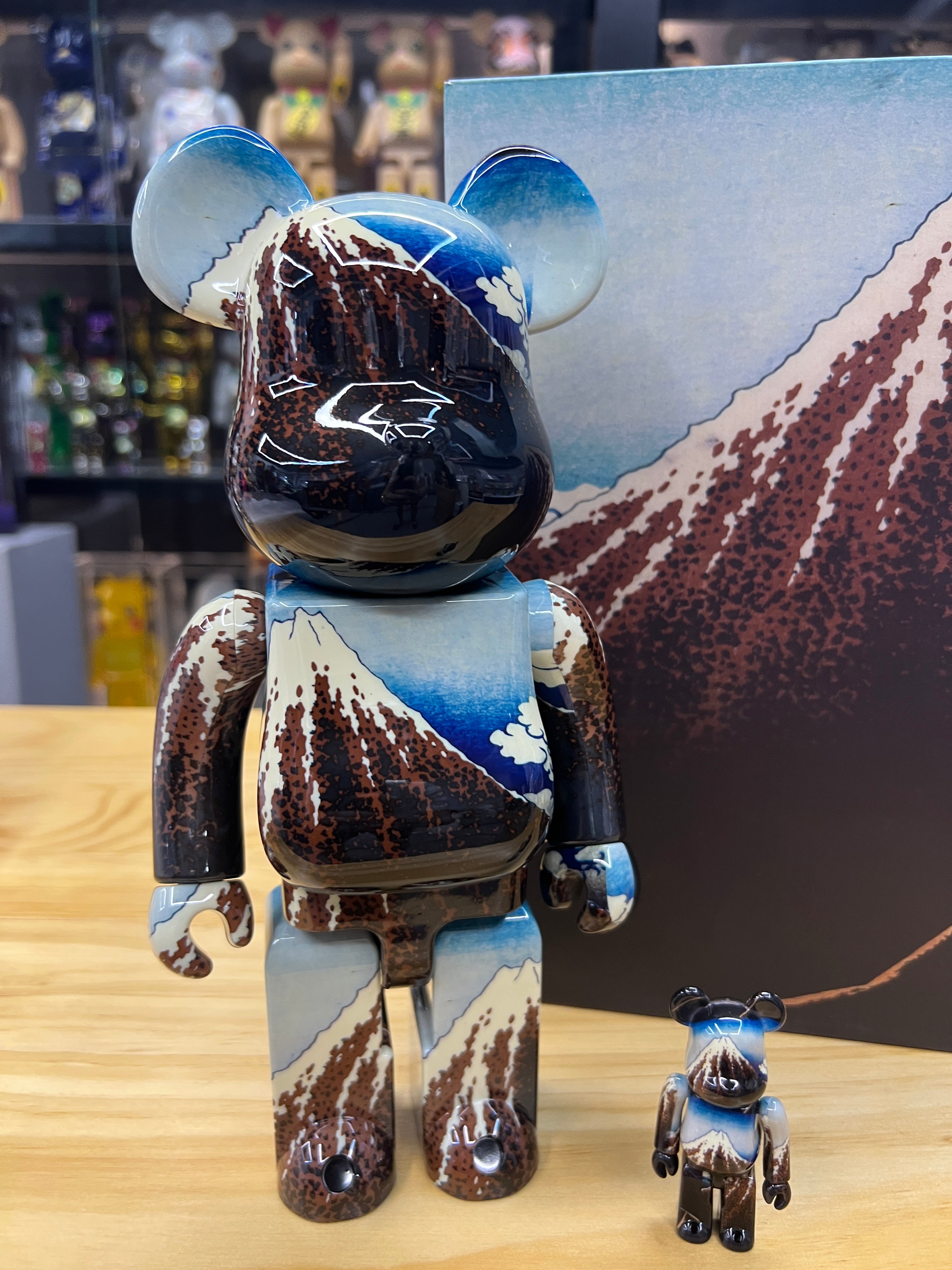 100％ & 400％ BE@RBRICK 葛飾北斎 「冨嶽三十六景 山下白雨」