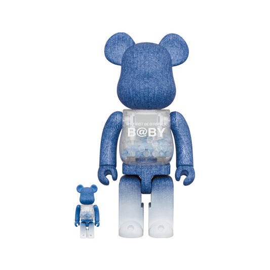 100% & 400% Be@rbrick  My first baby B@by Innersect 2021 (牛仔baby）