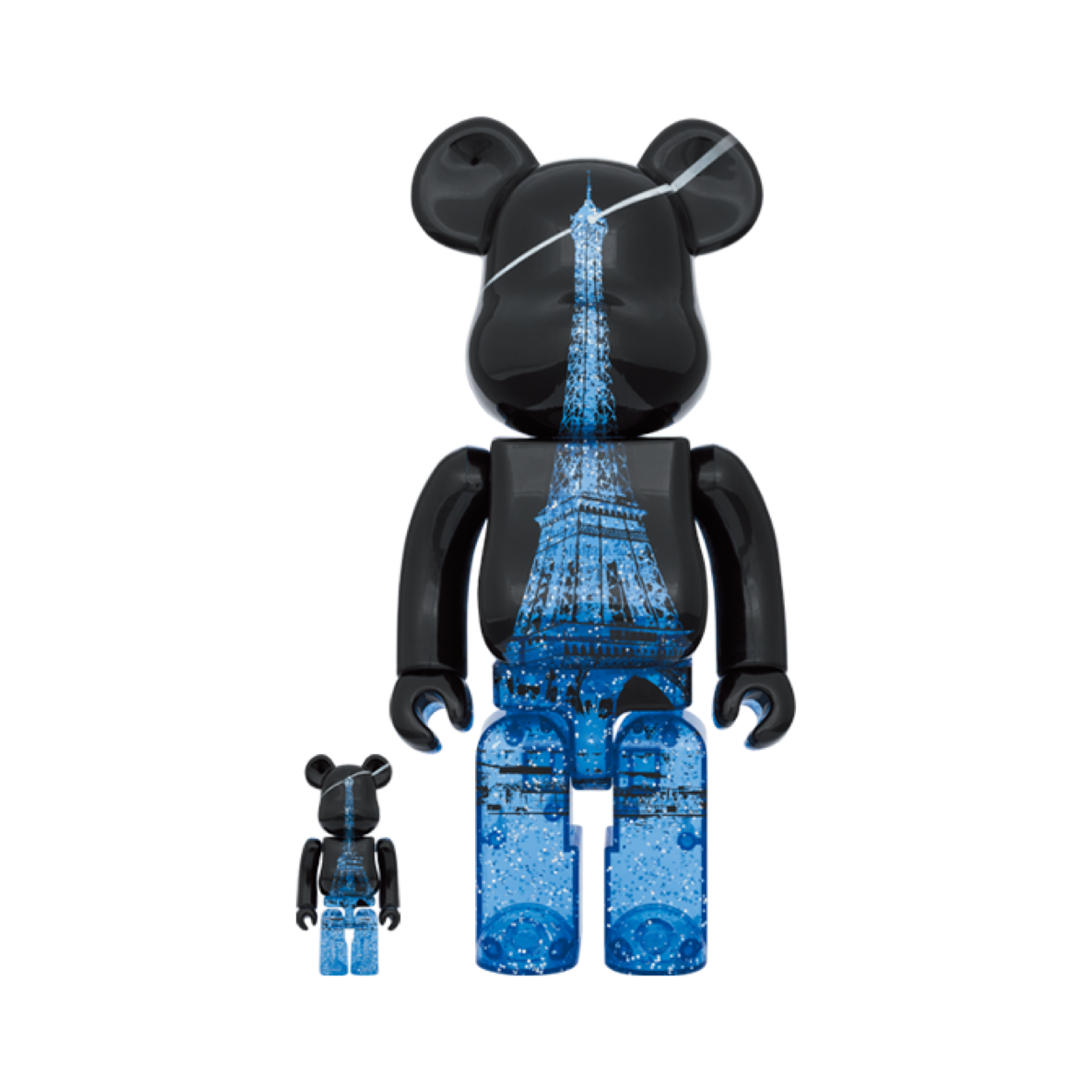 100％ & 400％ EIFFEL TOWER BE@RBRICK SPARKLING Ver.