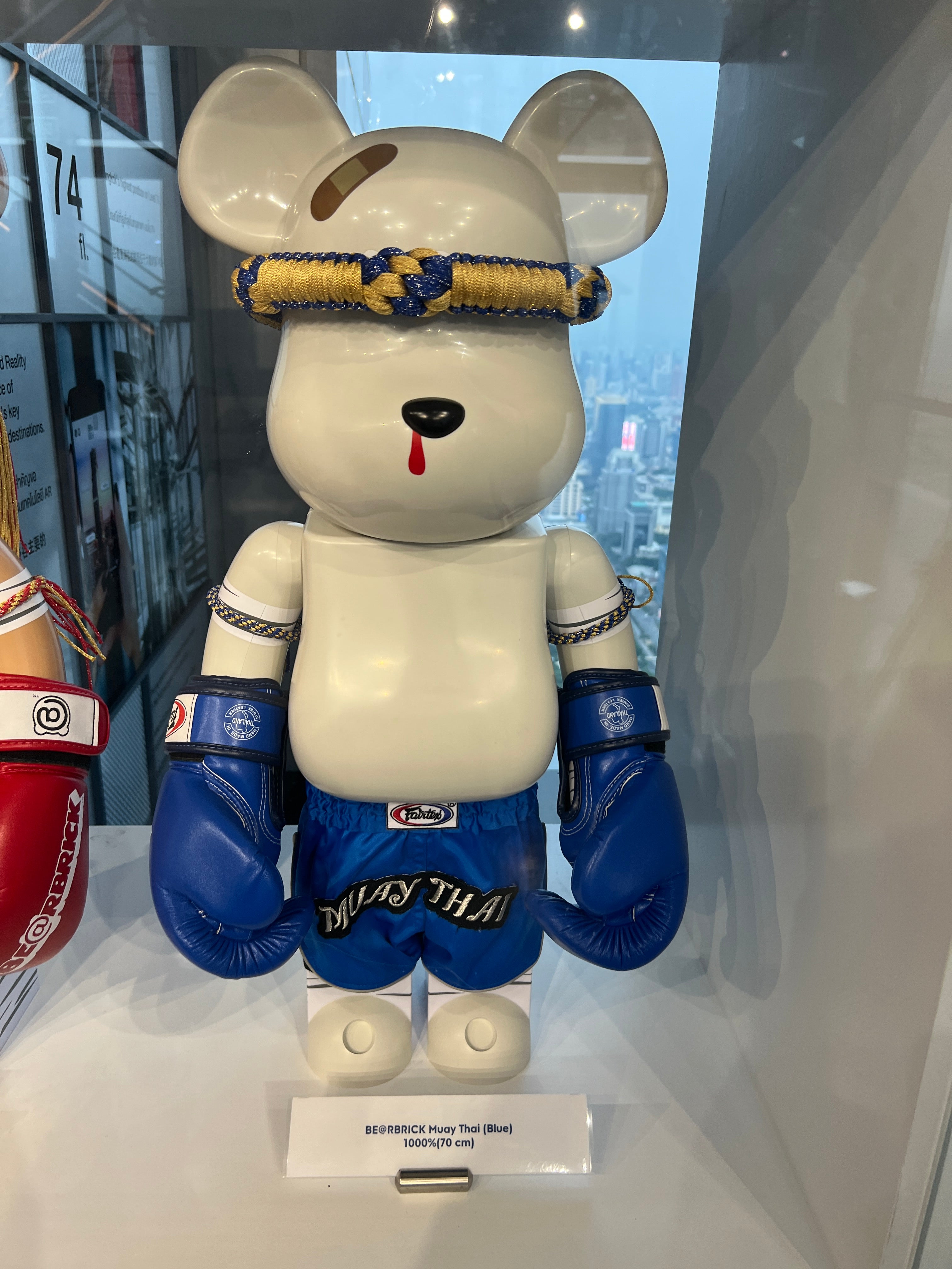 1000% Be@rbrick Muay Thai (Blue) WWT3 Bangkok Edition