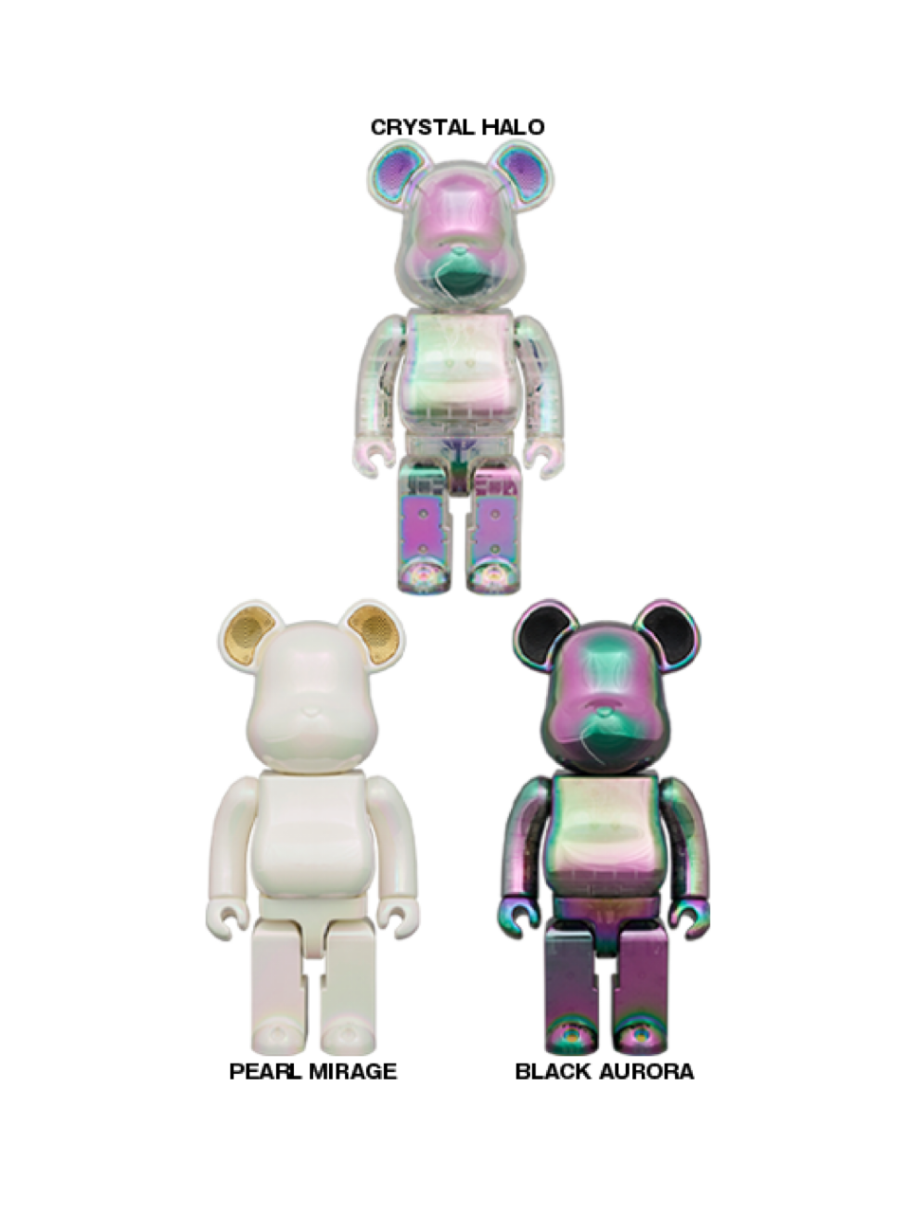 400％ BE@RBRICK AUDIO IRIDESCENT Portable Bluetooth(R) Speaker (CRYSTAL HALO)