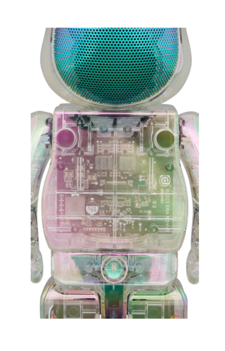 400％ BE@RBRICK AUDIO IRIDESCENT Portable Bluetooth(R) Speaker (CRYSTAL HALO)