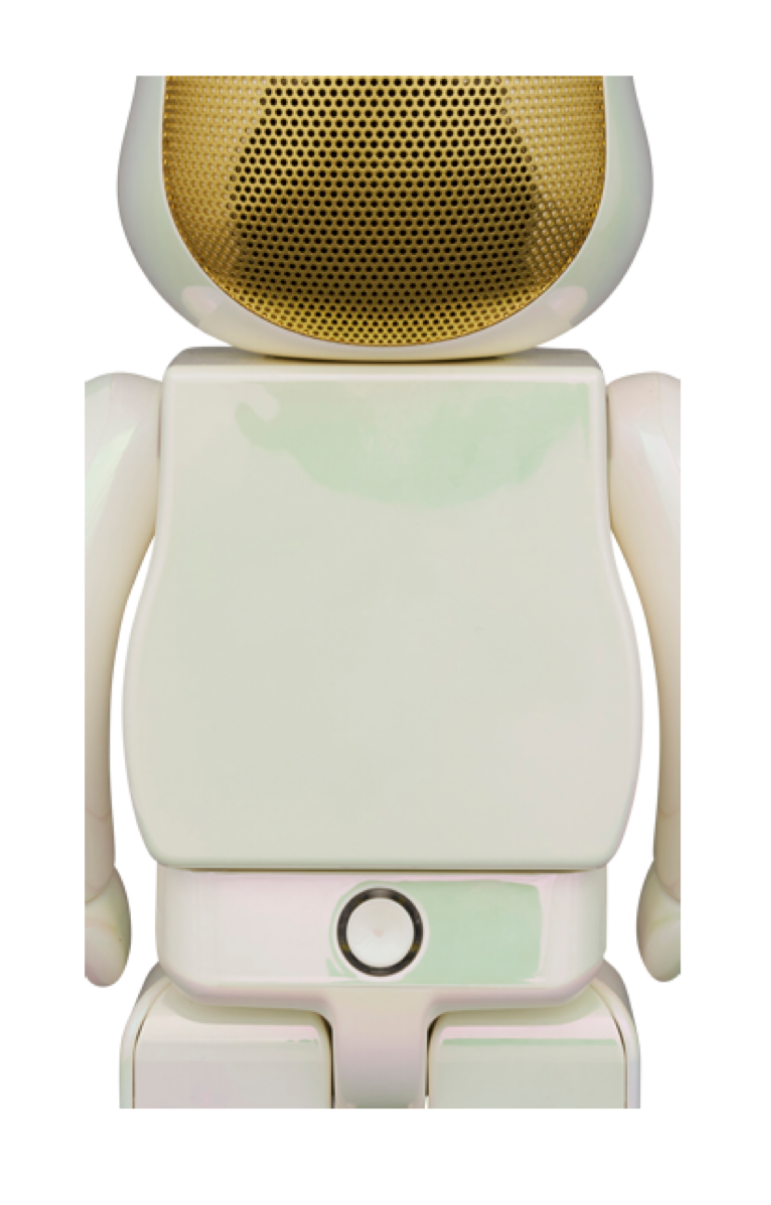 400％ BE@RBRICK AUDIO IRIDESCENT Portable Bluetooth(R) Speaker (PEARL MIRAGE)