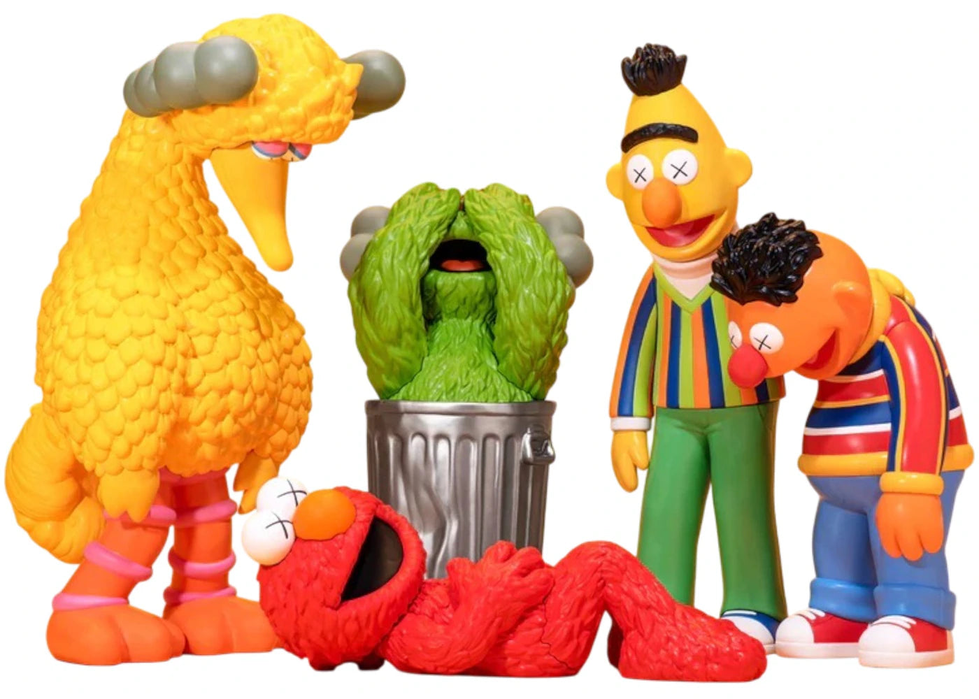 KAWS & Sesame Street Vinyl Figures Set of 5