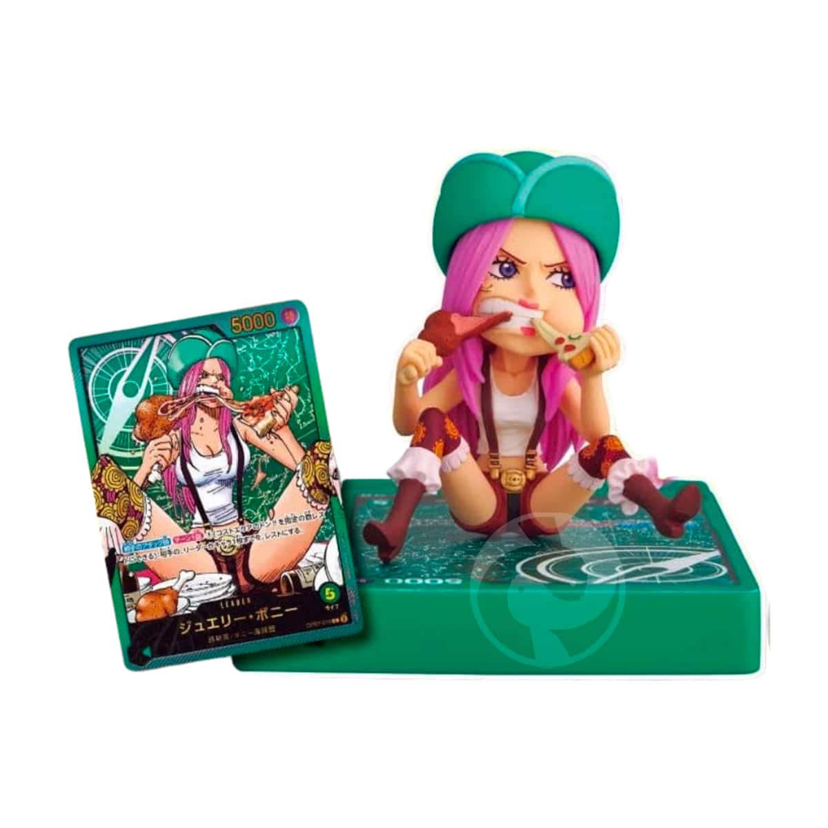One Piece WCF LECAFIG Jewelry Bonney Figure + Promo Card