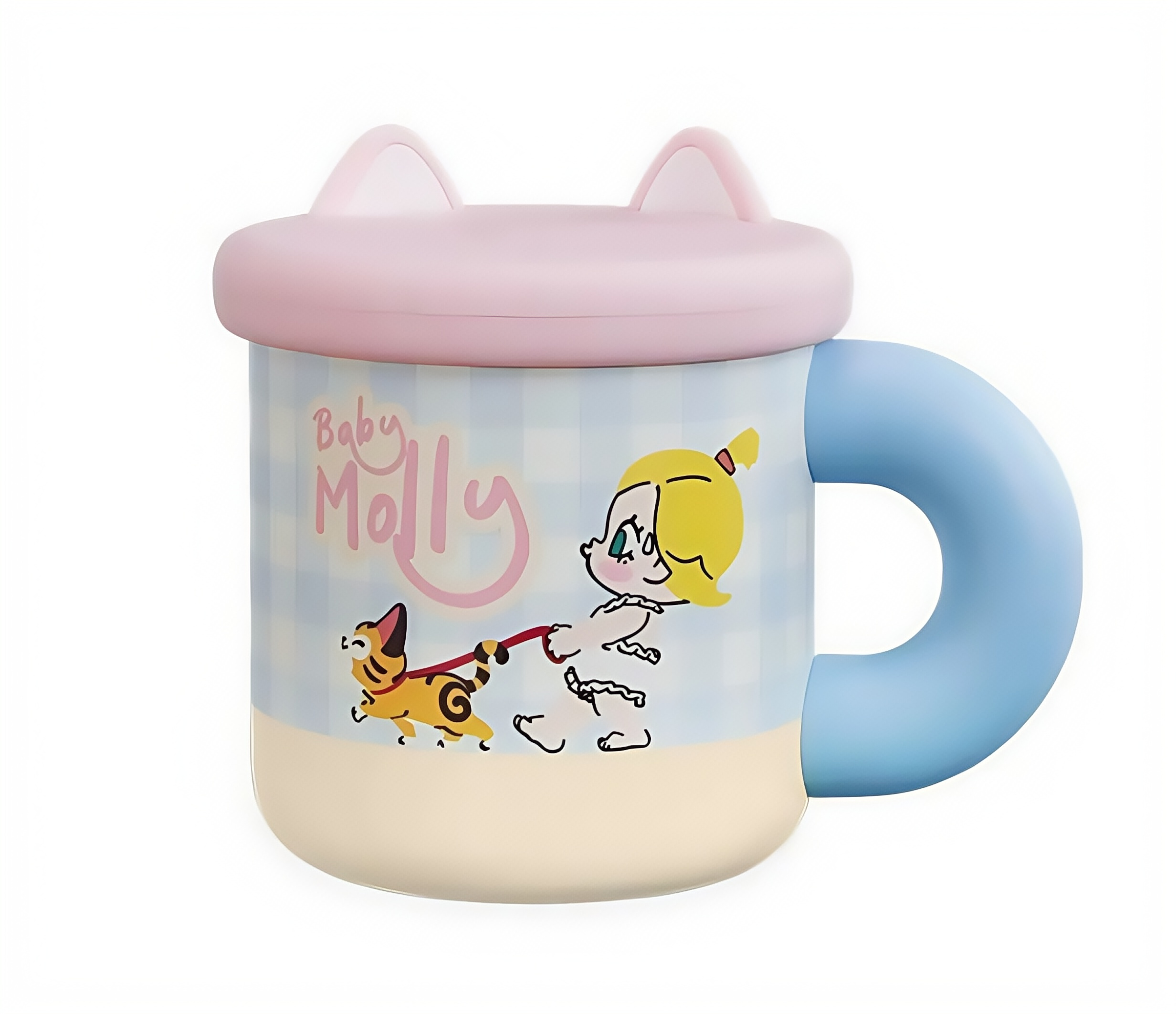 POP MART Baby Molly喵趣橫生系列-貓耳水杯 Baby Molly & Baby Tabby Series-Cat Ear Cup