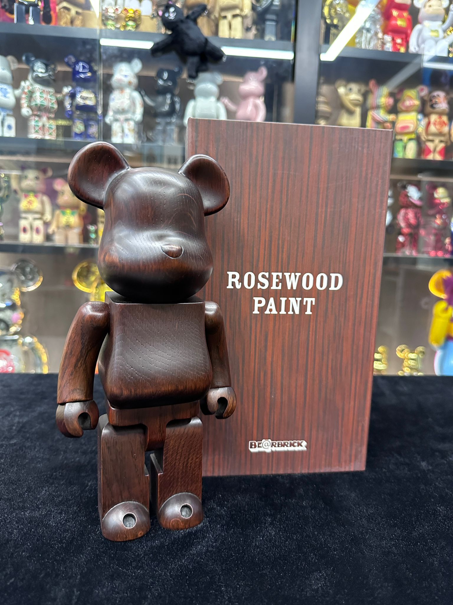 400%  Be@rbrick カリモク Rosewood Paint Karimoku (Wood)