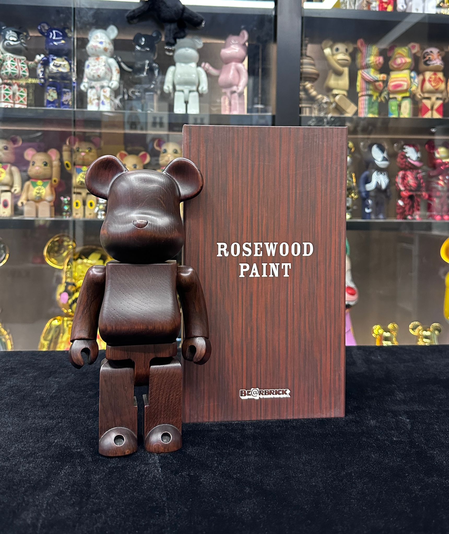 400%  Be@rbrick カリモク Rosewood Paint Karimoku (Wood)