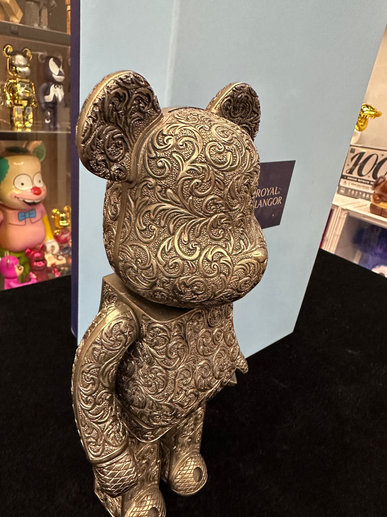 400% Be@rbrick Royal Selangor Arabesque Black Color Ver.