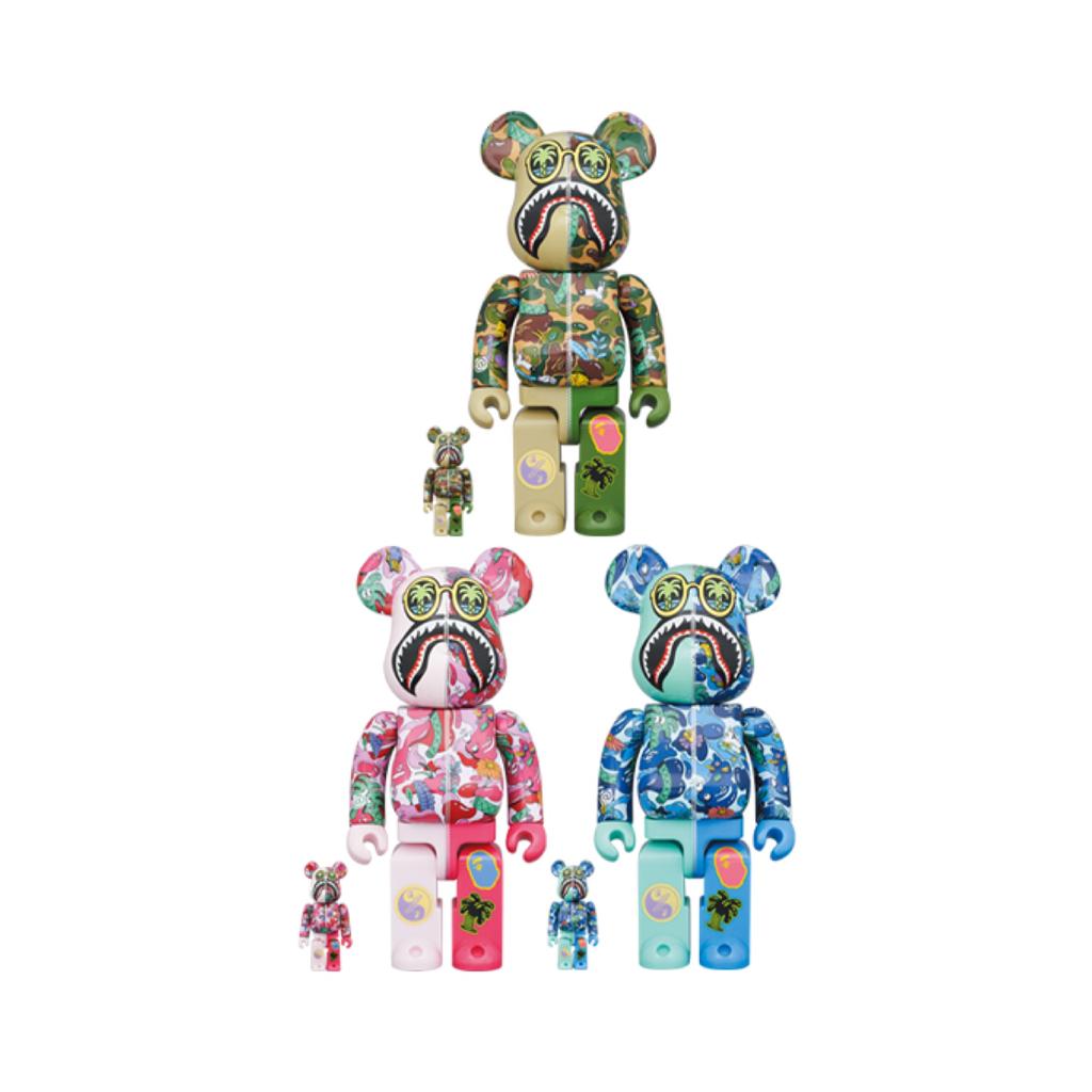 100% & 400% BE@RBRICK Steven Harrington X BAPE(R) SHARK Set Of ...