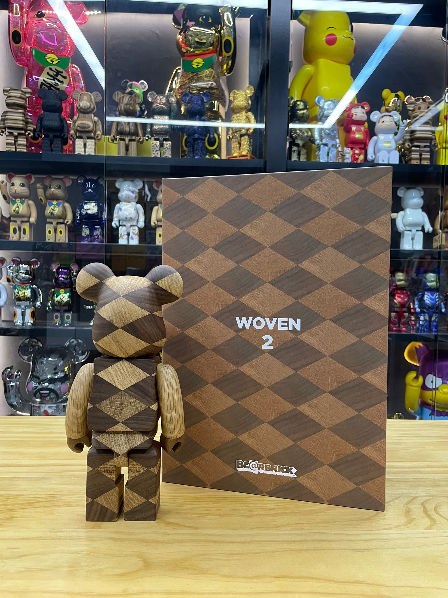 400％ BE@RBRICK カリモク WOVEN 2