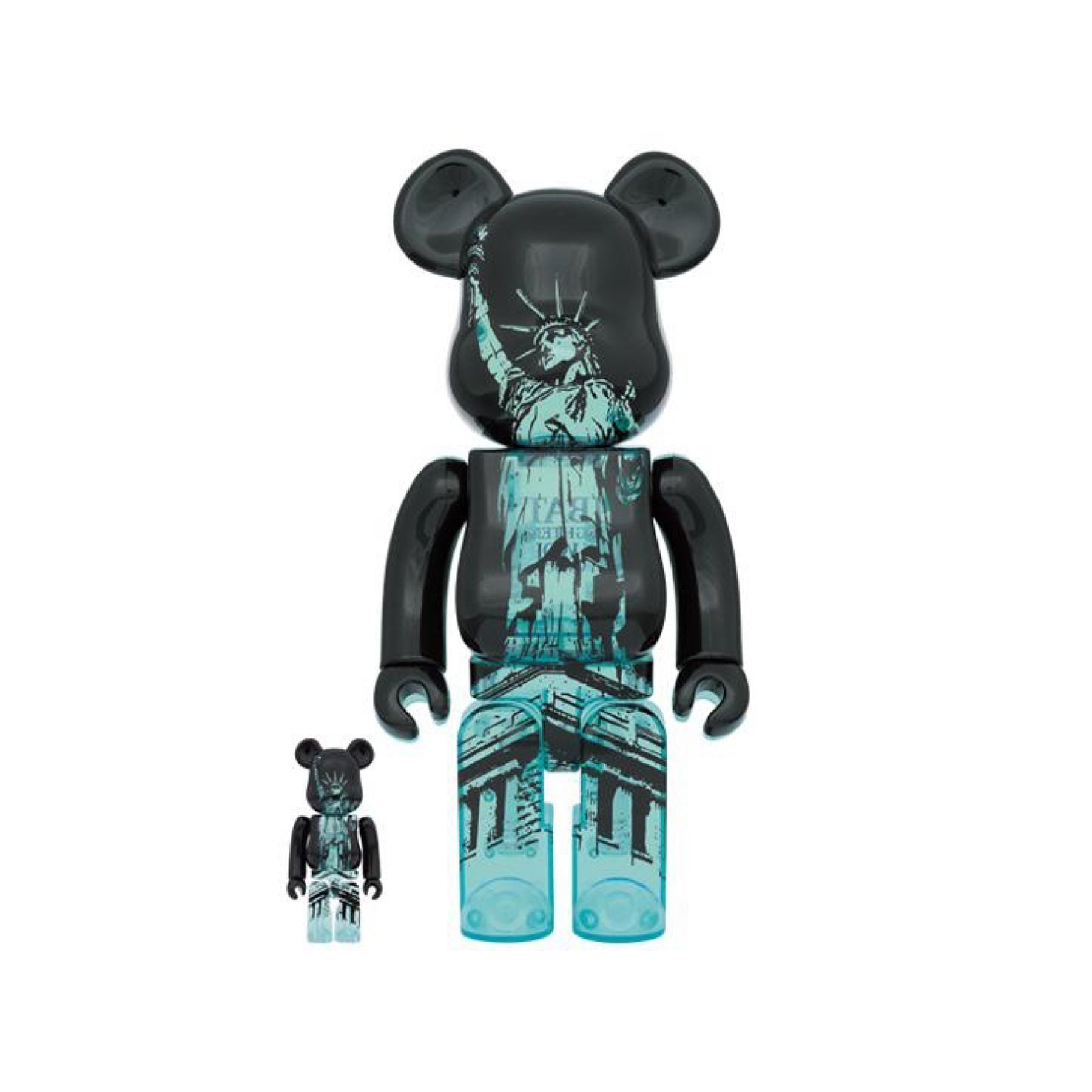 100％ & 400％ BE@RBRICK Statue of Liberty