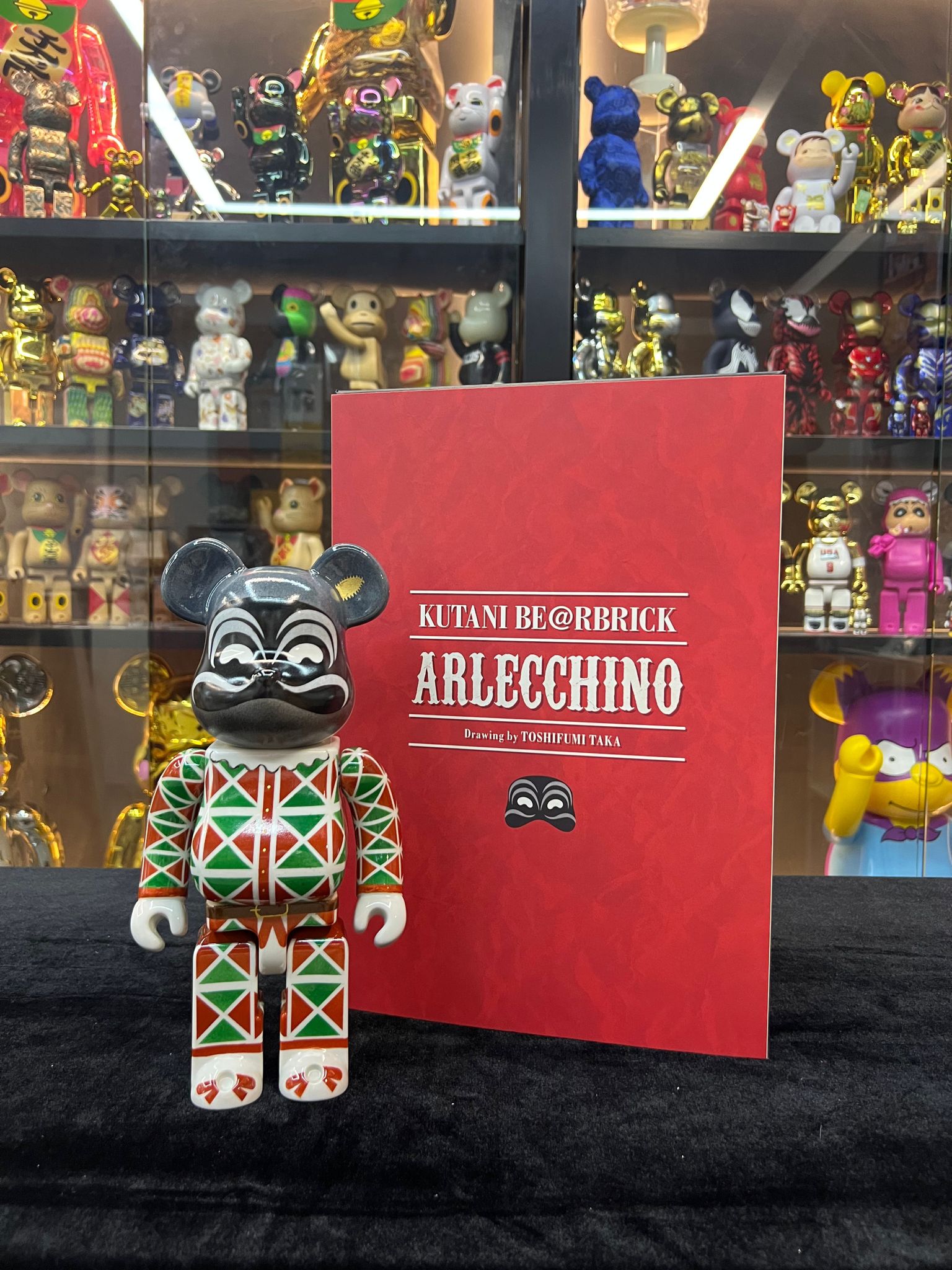 400% 九谷燒 Be@rbrick Arlecchino