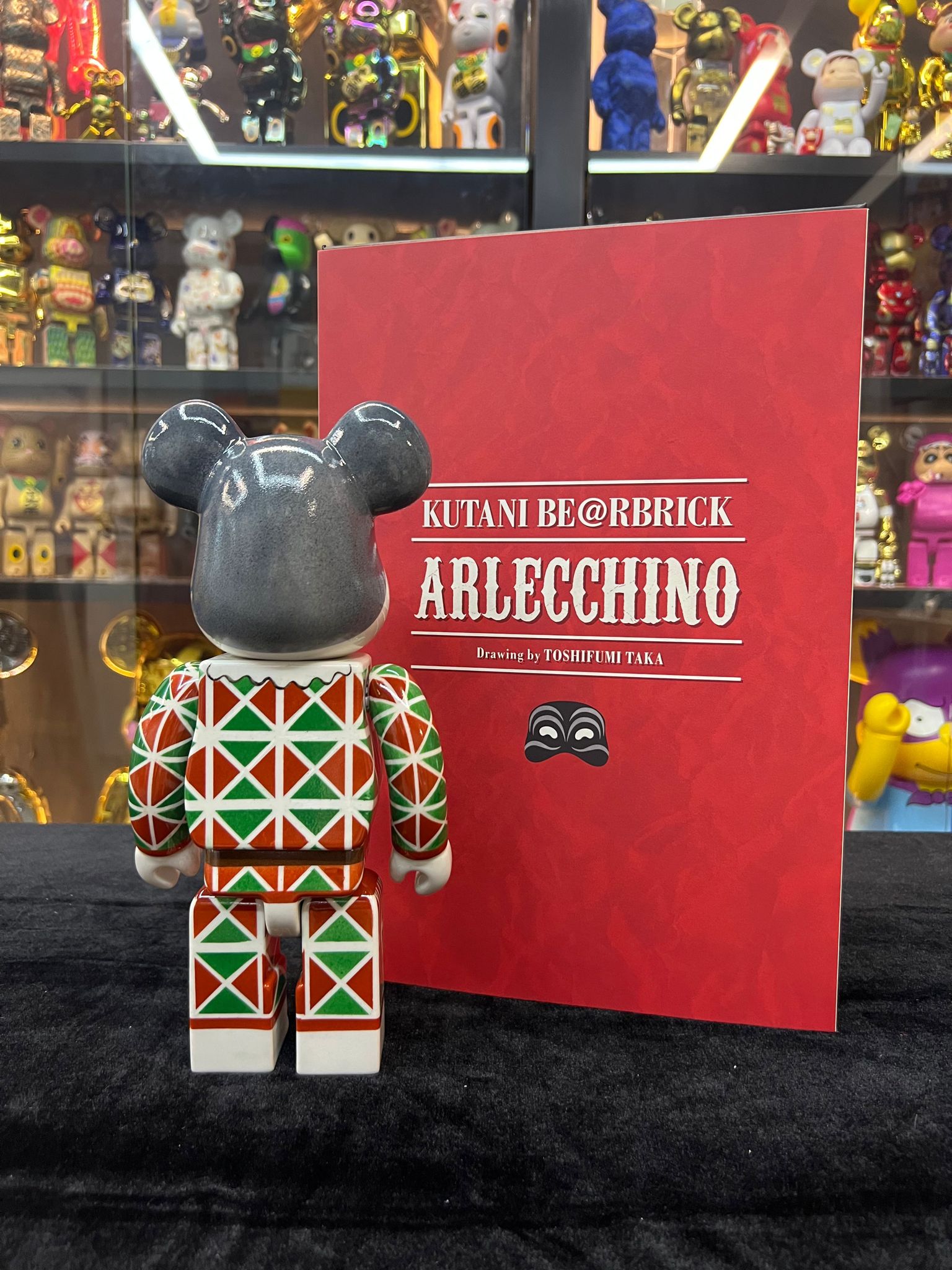 400% 九谷燒 Be@rbrick Arlecchino