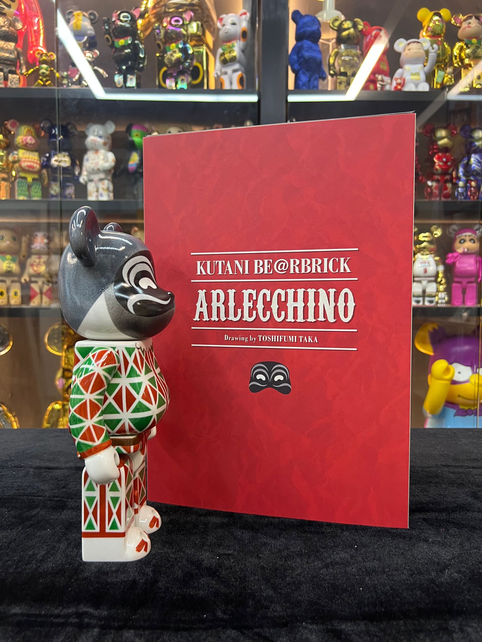 400% 九谷燒 Be@rbrick Arlecchino