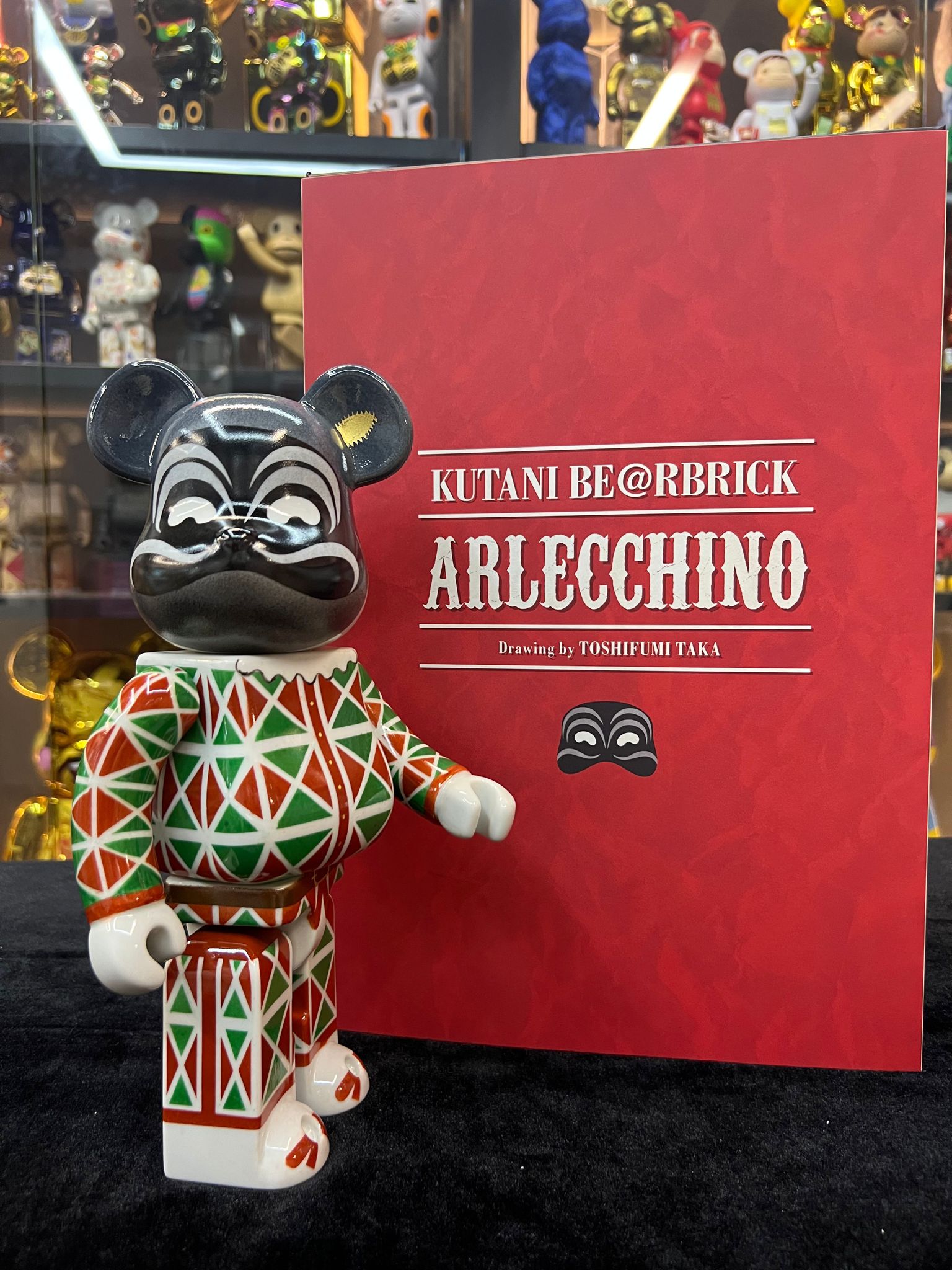 400% 九谷燒 Be@rbrick Arlecchino