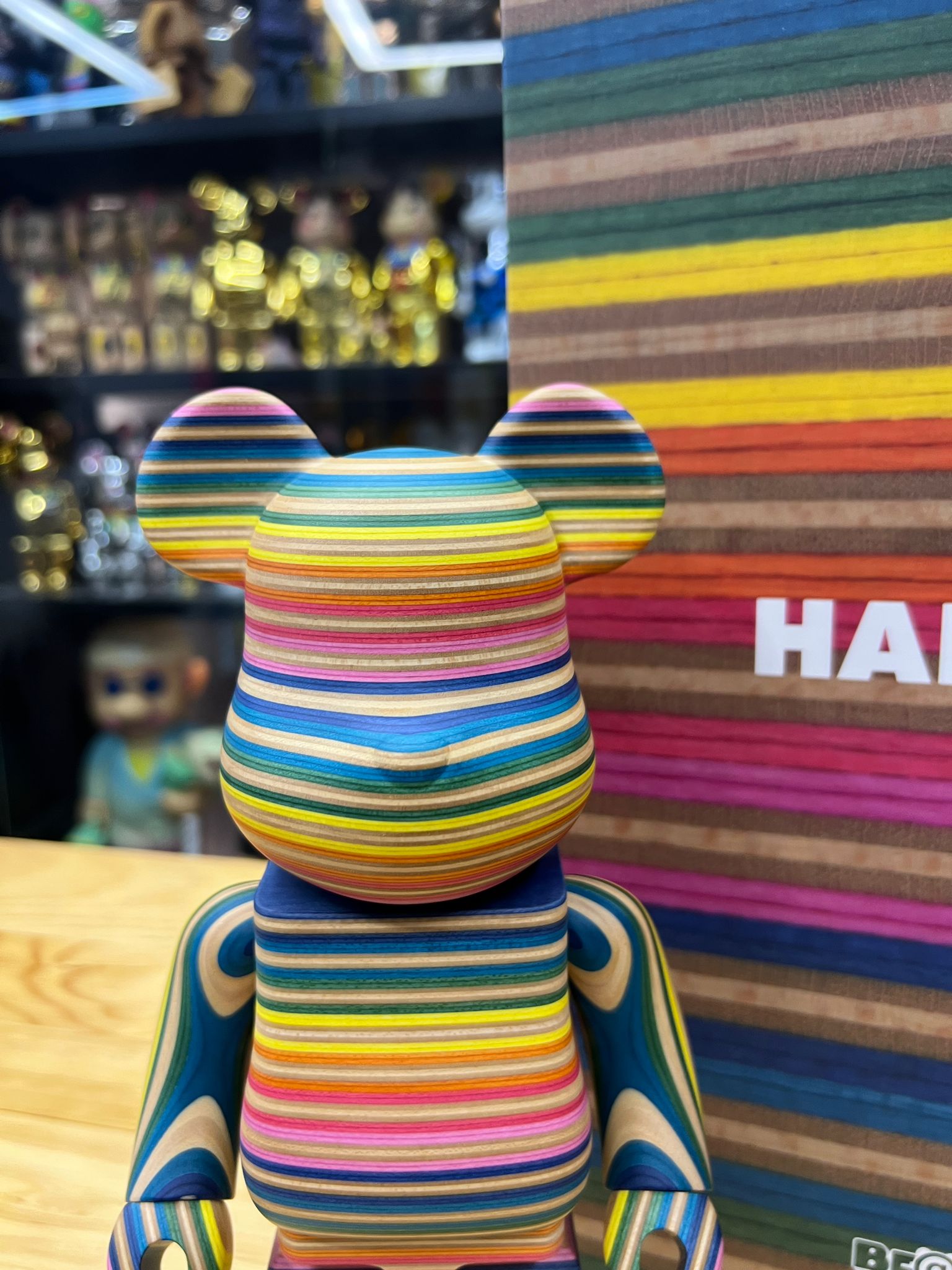 400% Be@rbrick x Haroshi x Karimoku 彩虹木初代