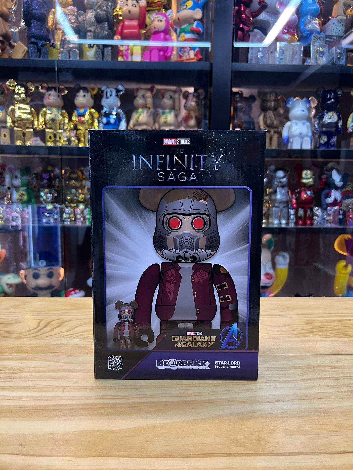 100 % et 400 % BE@RBRICK STAR-LORD