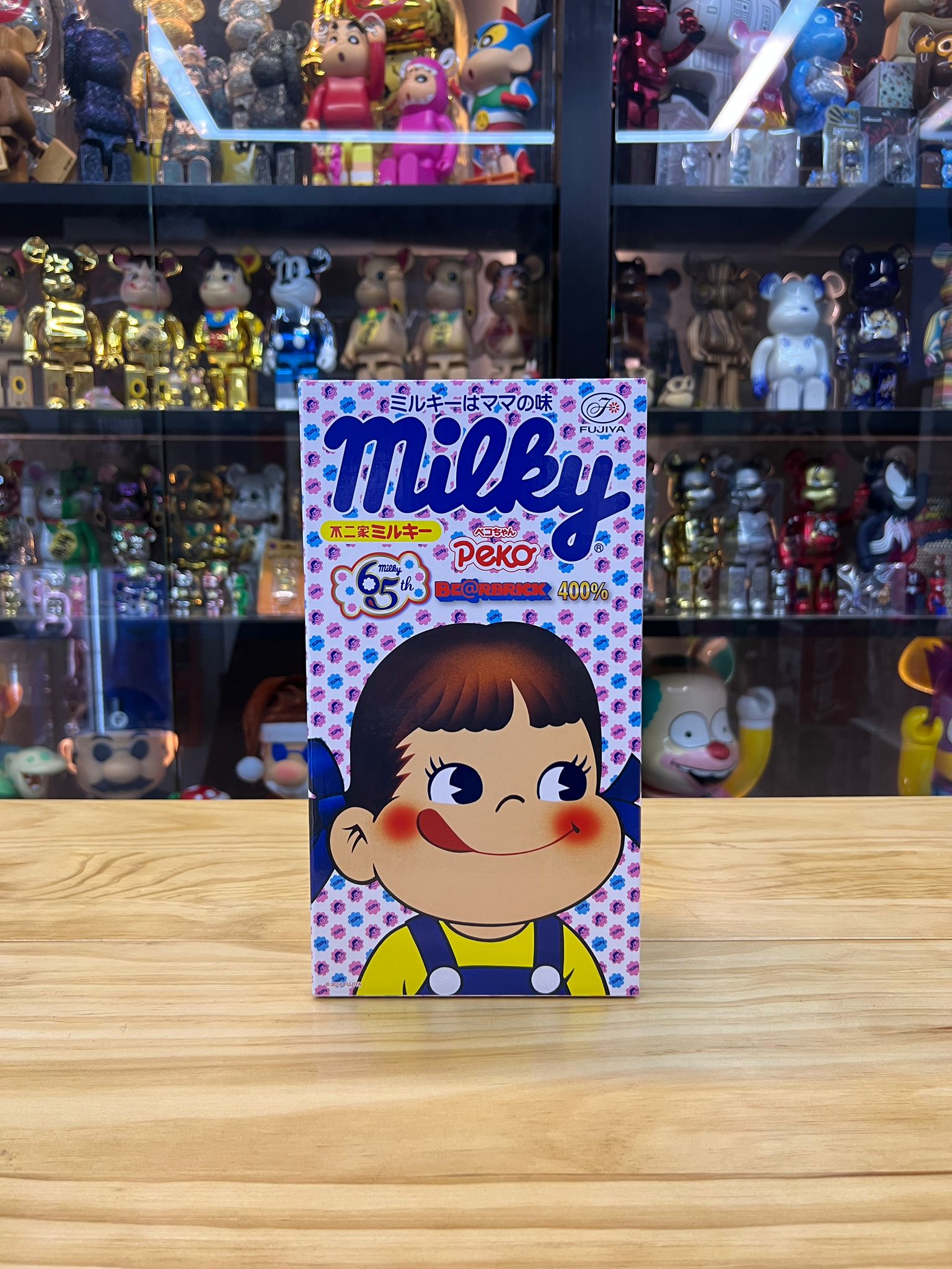 400% BE@RBRICK Peko Chan Milky ペコちゃん 不二家 65周年　