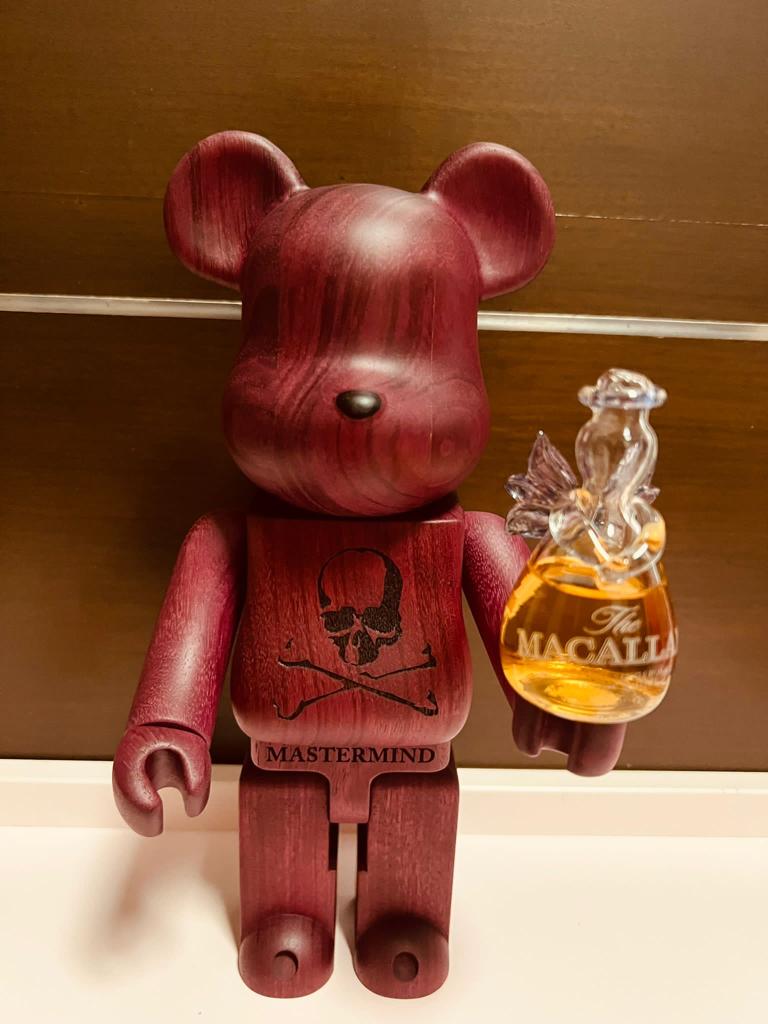 400% Be@rbrick x Mastermind Japan Karimoku Purple Heart 繁榮