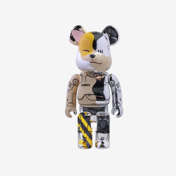 400% Bearbrick x Nerdunit x Bardox Metallic