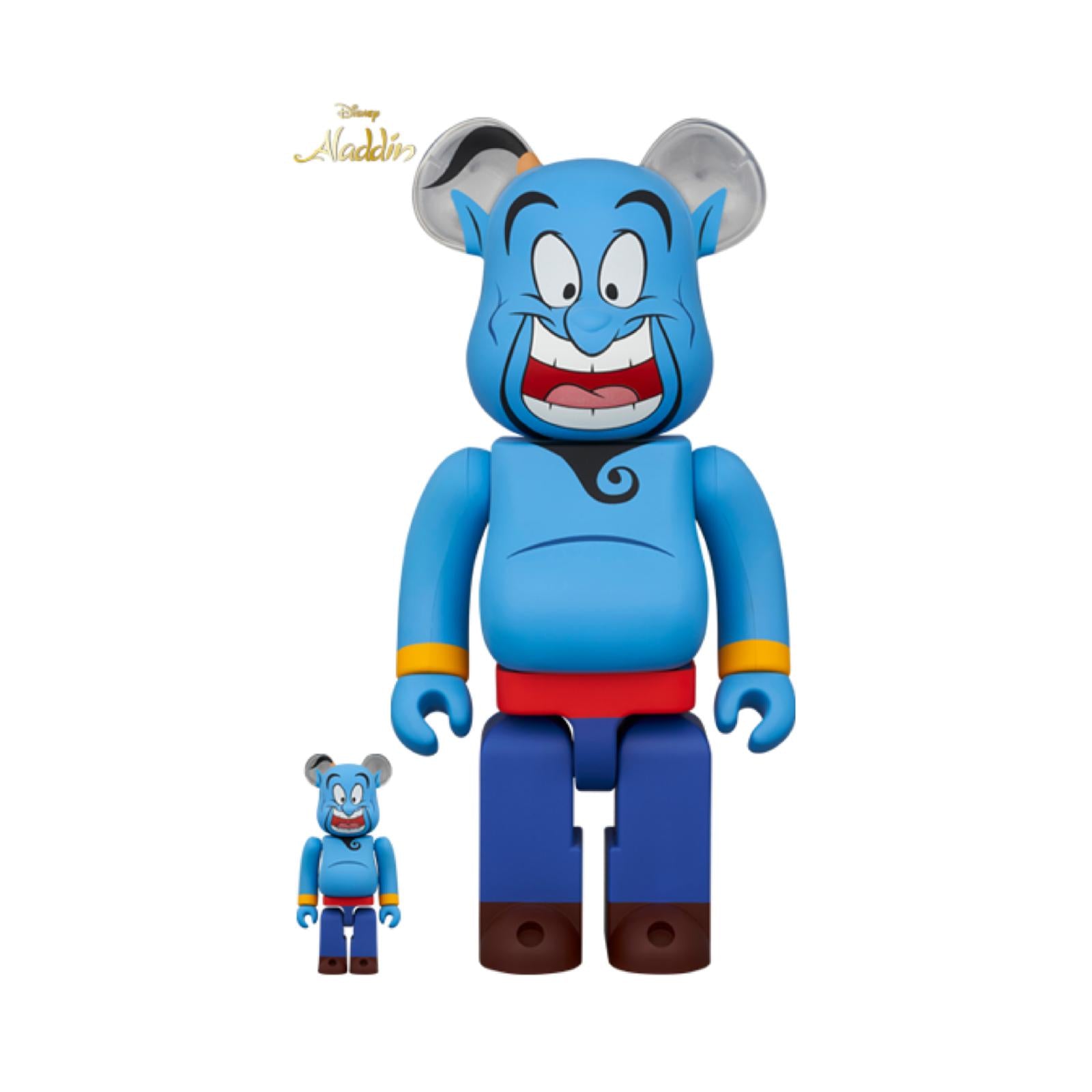 100% & 400% Be@rbrick Disney Aladdin Genie (阿拉丁燈神 神燈精靈)