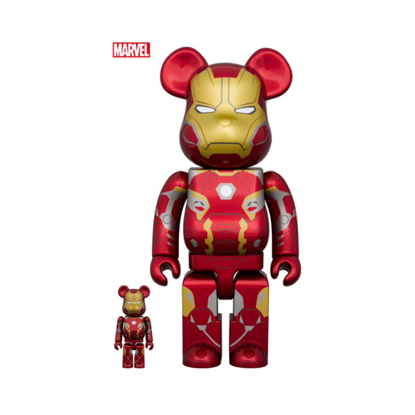 100％ & 400％ BE@RBRICK IRON MAN MARK 45 