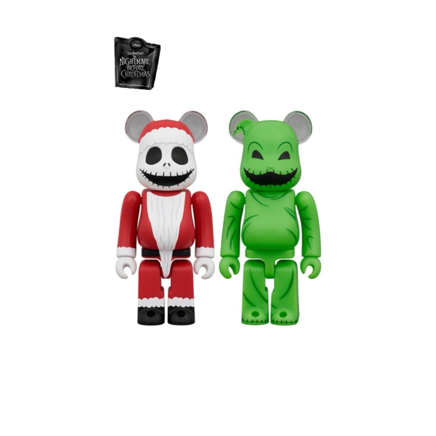 100% BE@RBRICK Santa Jack & Oogie Boogie 2pcs Set