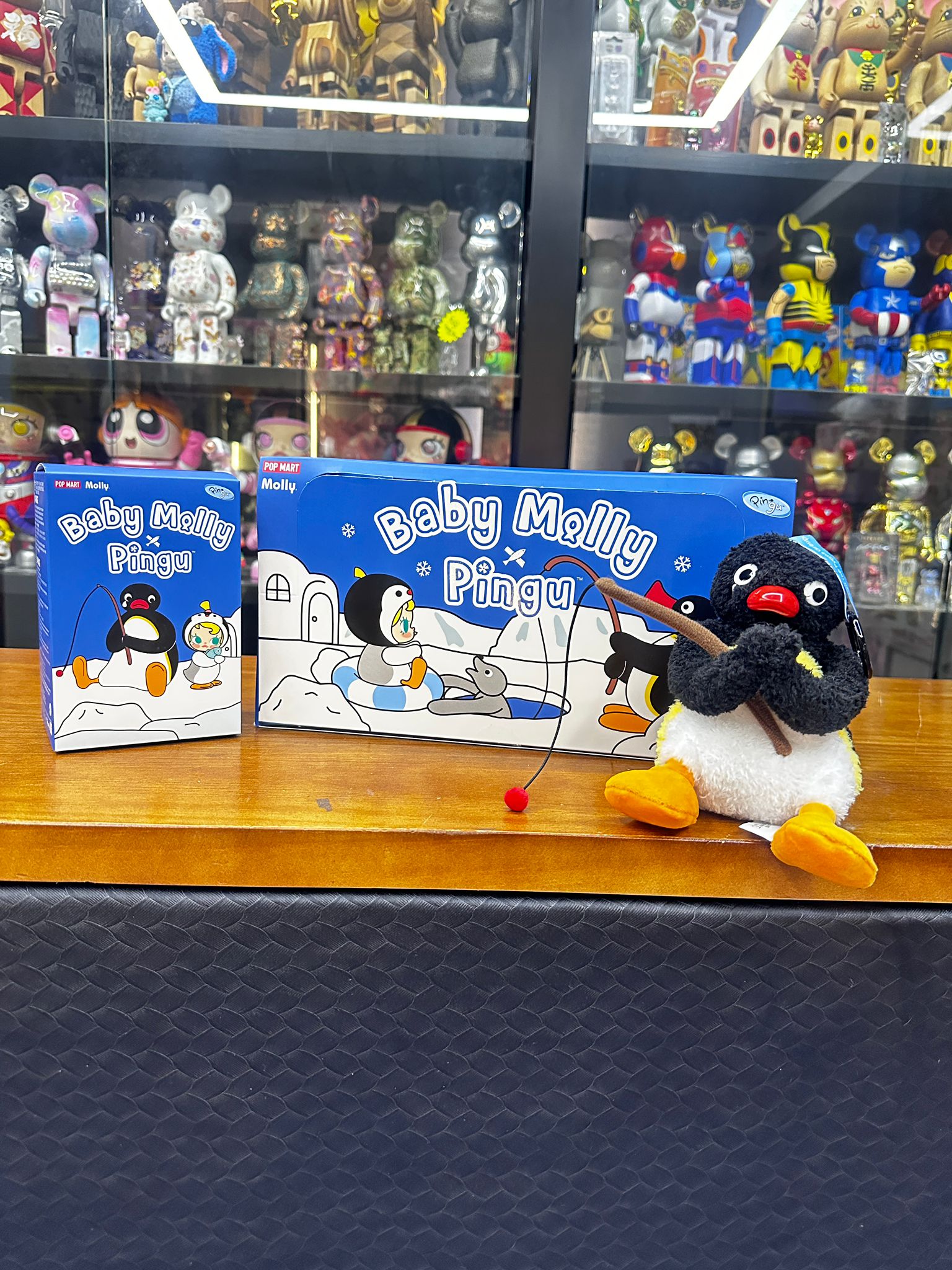 POP MART Baby Molly × Pingu Happy Fishing Series-Vinyl Plush Pendant Blind Box 快樂垂釣系列