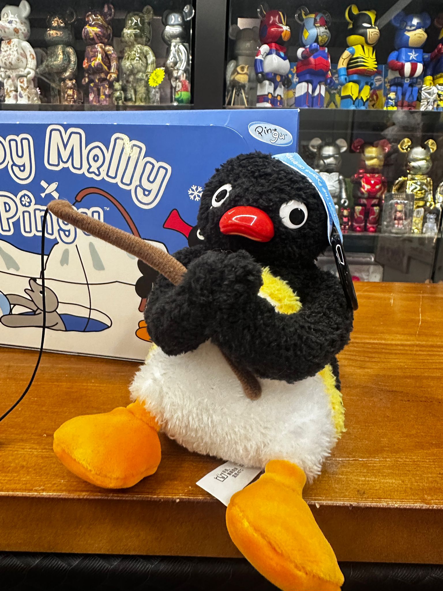 POP MART Baby Molly × Pingu Happy Fishing Series-Vinyl Plush Pendant Blind Box 快樂垂釣系列