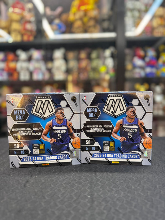 2023-24 Panini Mosaic Basketball Mega Box (Reactive Blue and Pink Flourescent)