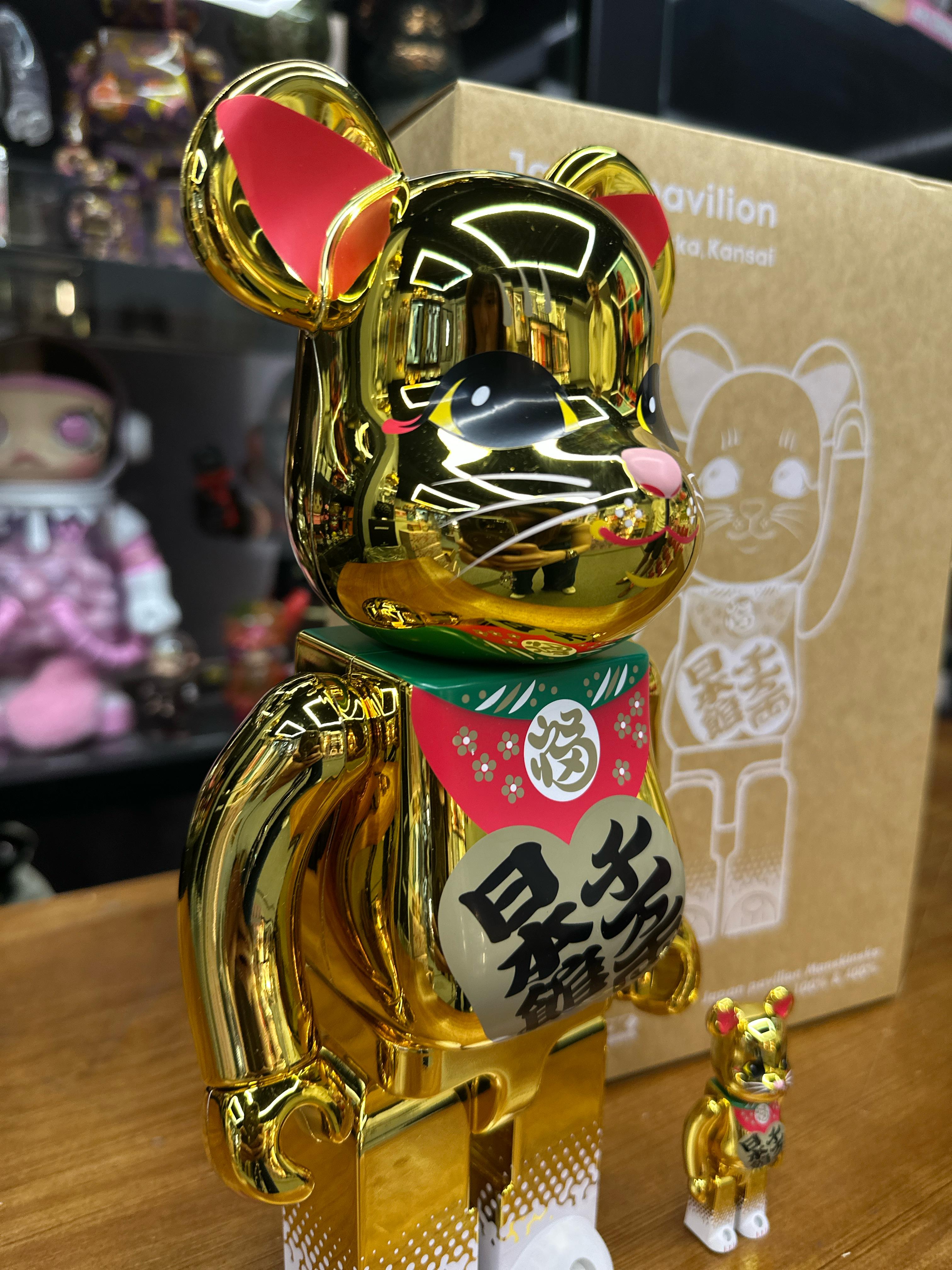 100％ & 400％ BE@RBRICK 世博會招財貓 日本館 招き猫