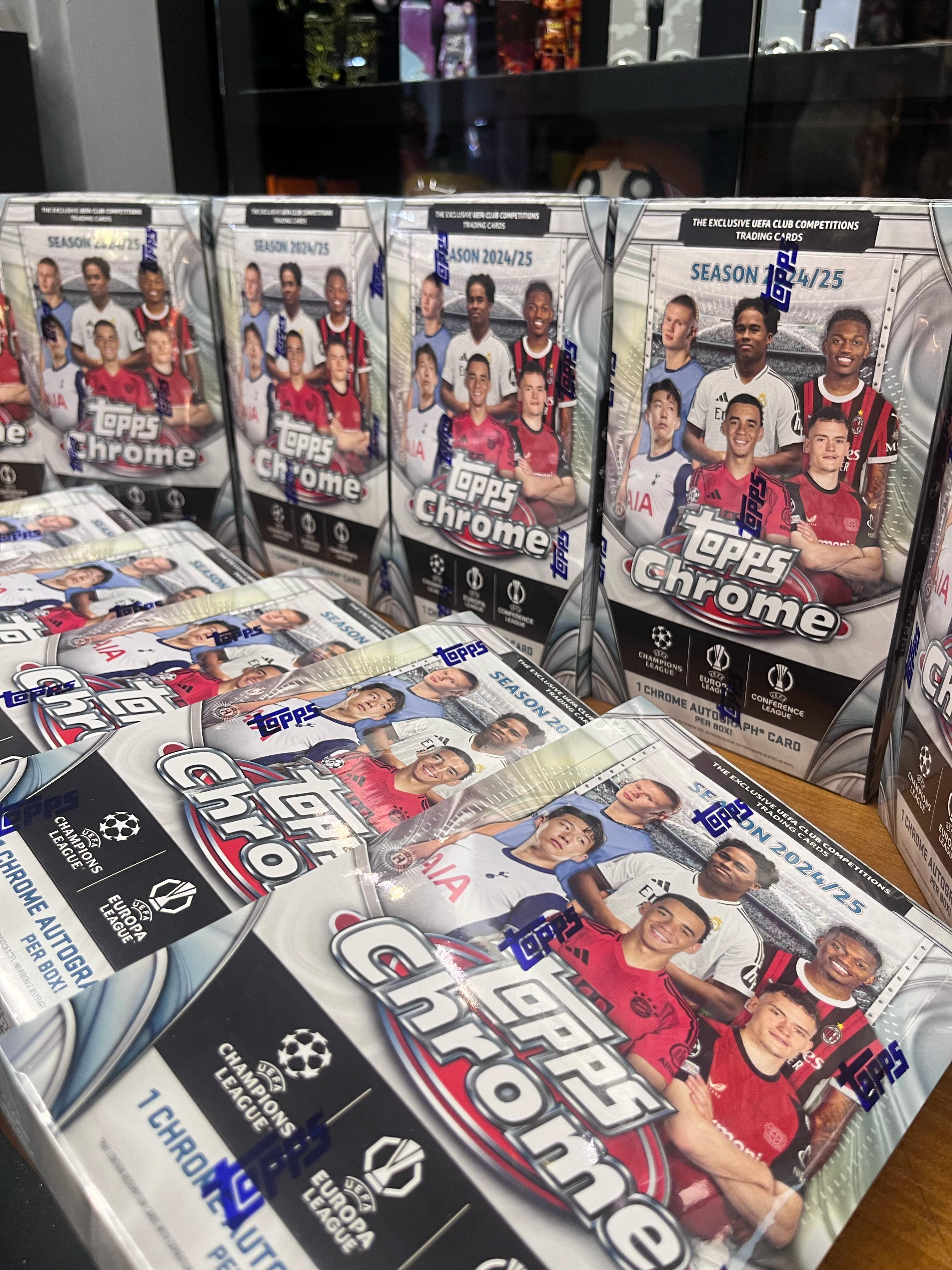 2024-25 Topps Chrome UEFA Club Competitions Hobby Box